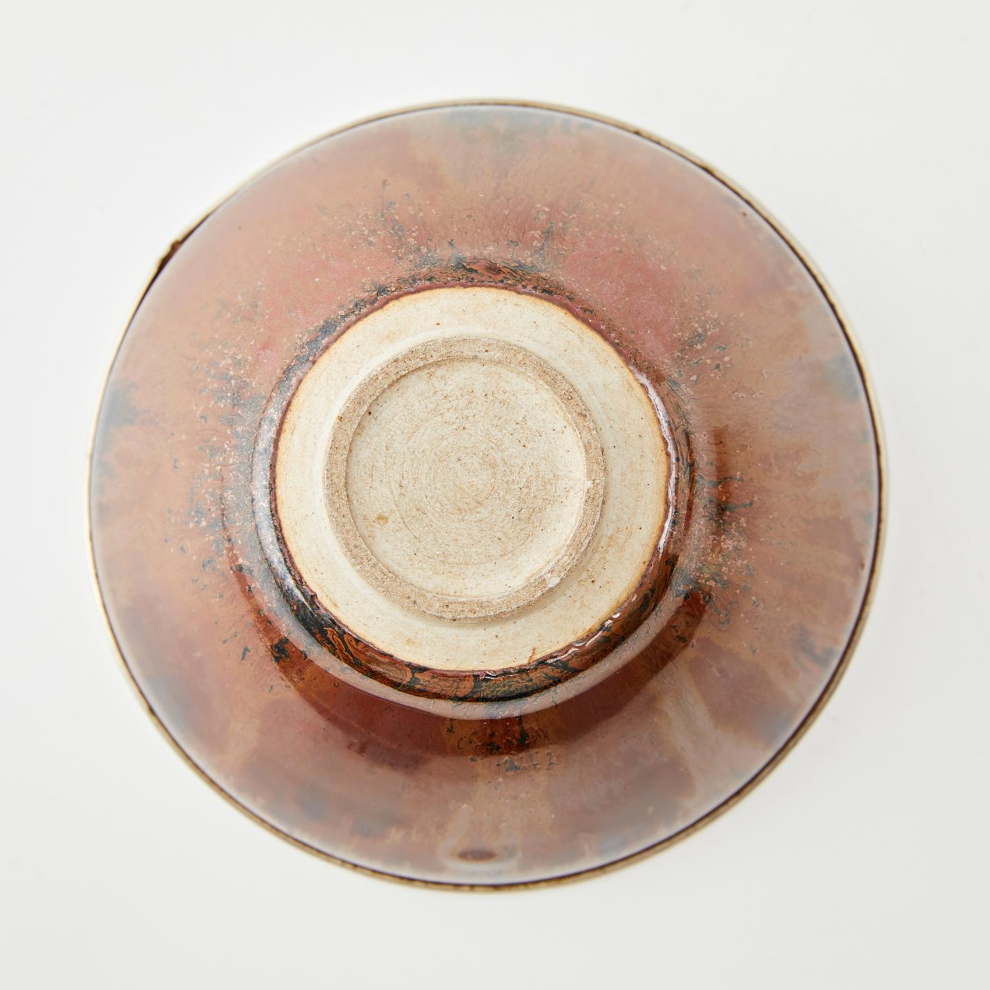 名家作丨大正时期 银覆轮流釉濑户烧天目茶盏