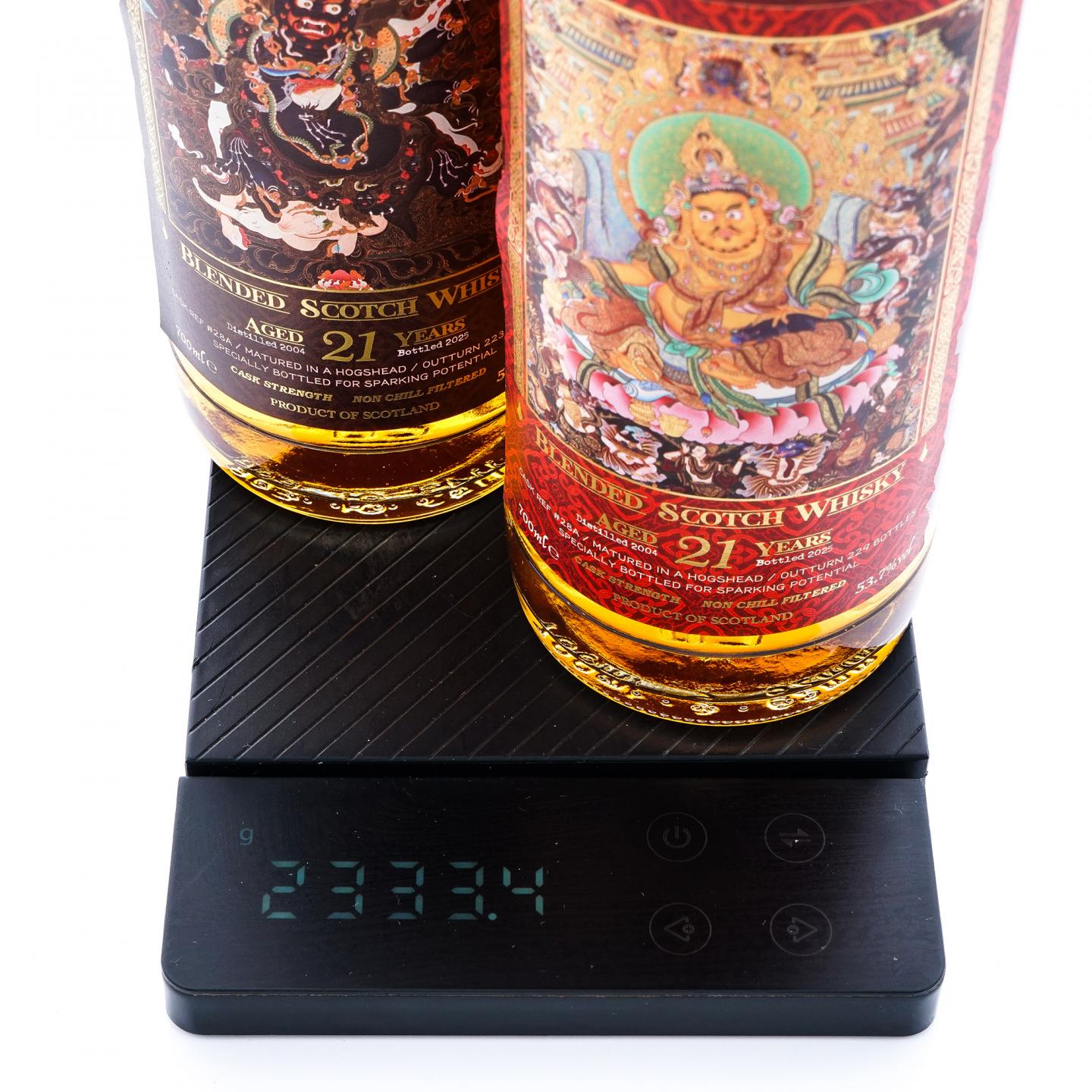 苏格兰调和威士忌 21年 2004-2025 馆藏唐卡艺术系列 桶强700ml*2瓶组