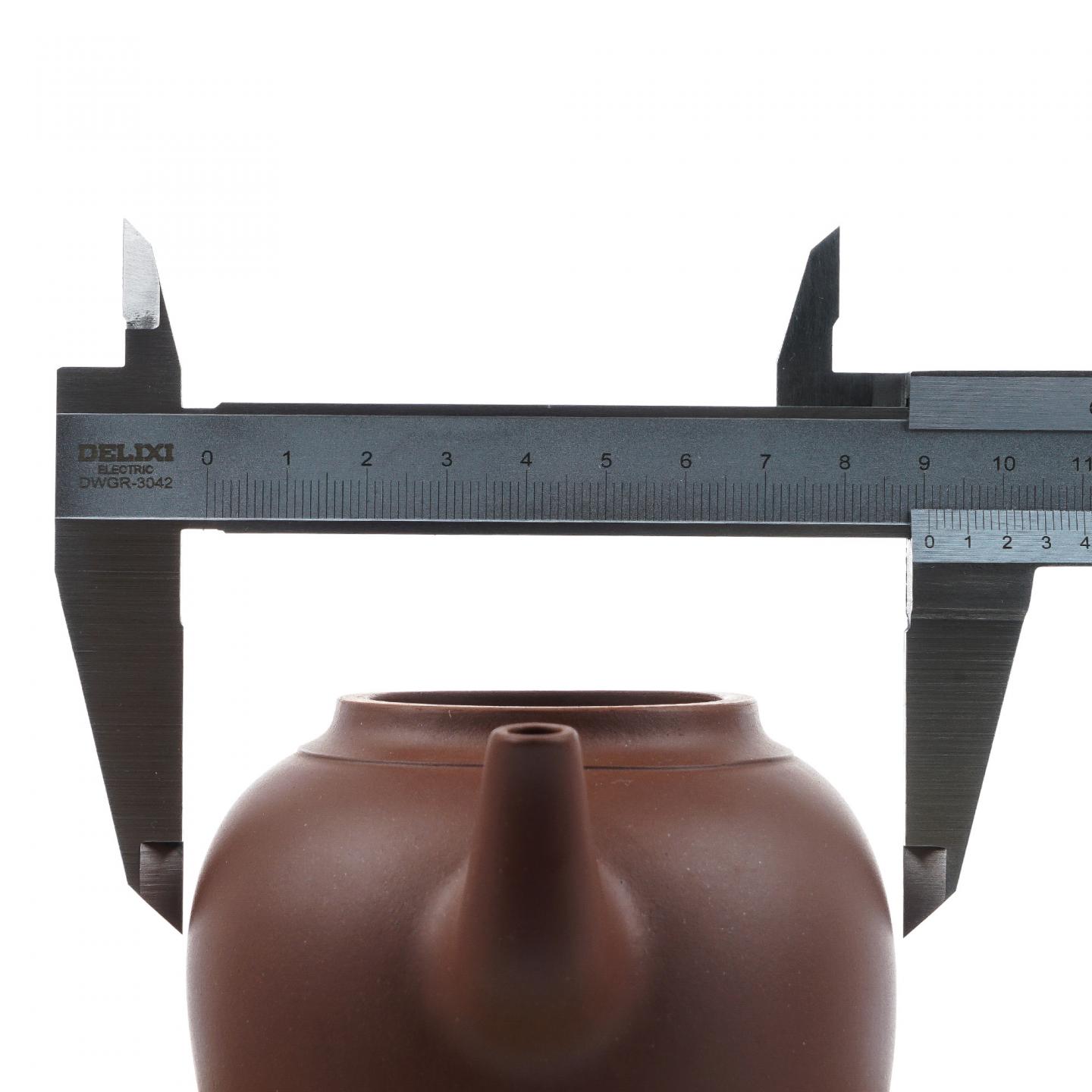 秦莉筠 腰圆线掇壶 紫砂壶 约90年代 约280cc 约高84mm