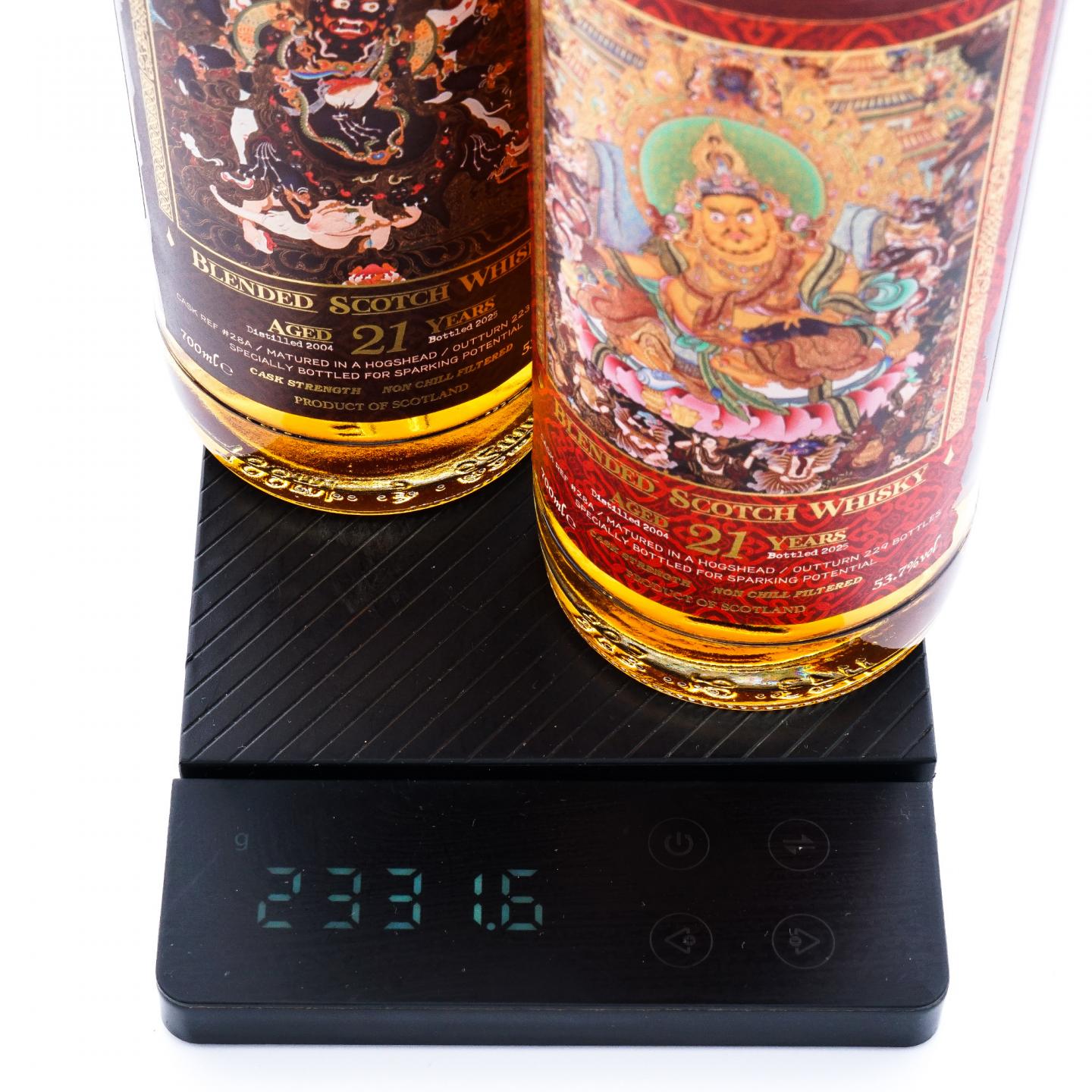 苏格兰调和威士忌 21年 2004-2025 馆藏唐卡艺术系列 桶强700ml*2