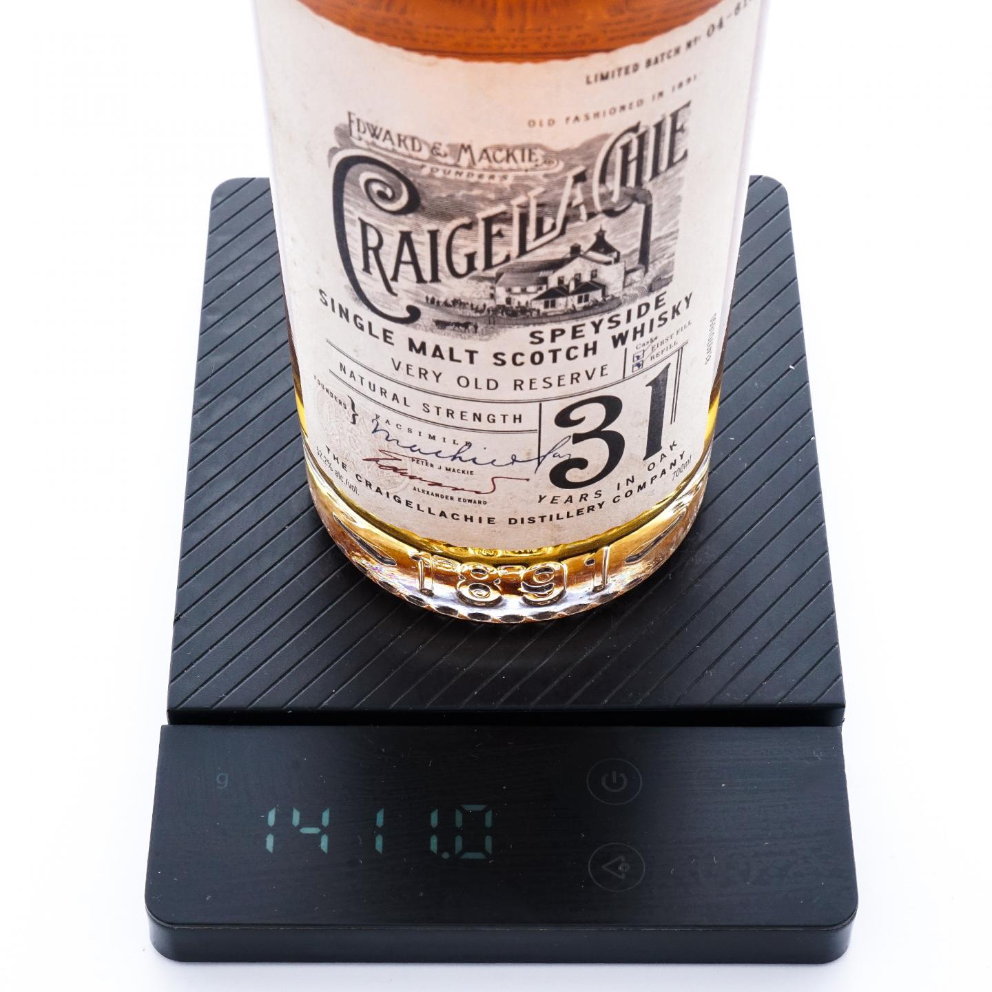 Craigellachie 克莱拉奇 31年 Very Old Reserve 桶强