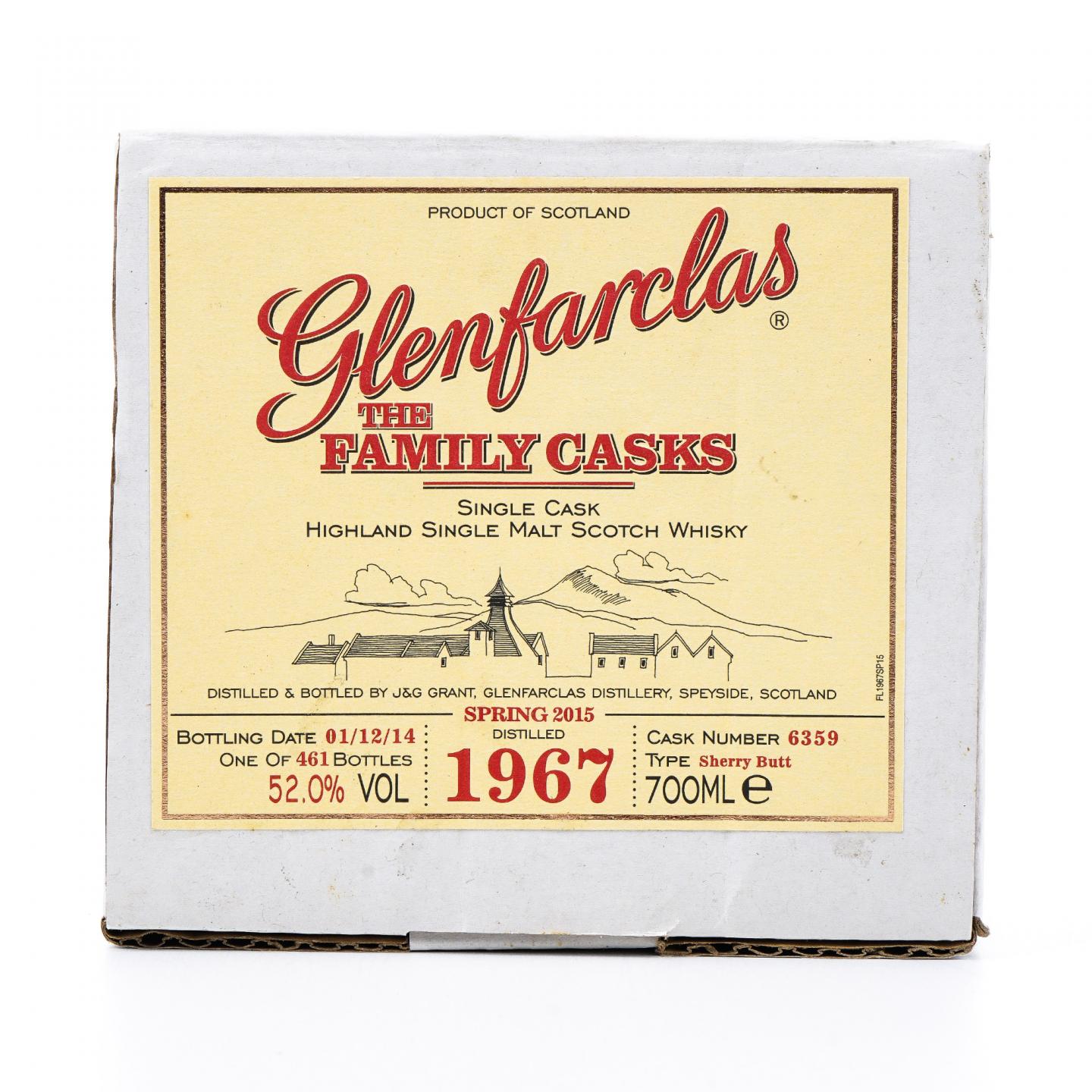 Glenfarclas 格兰花格 1967-2014 家族桶#6359 雪莉桶 礼盒