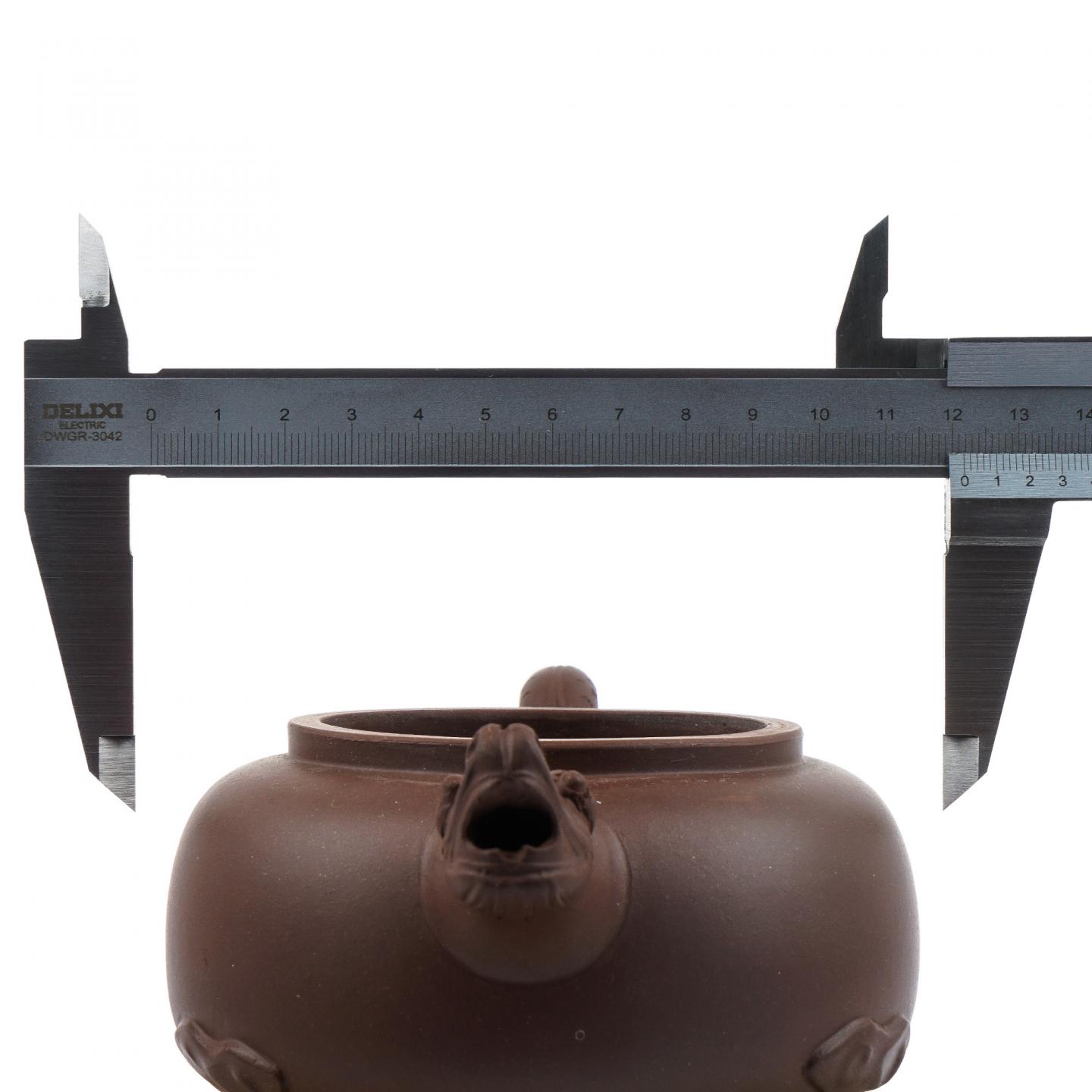 老一厂壶 龙团壶 紫砂壶 约90年代 约420cc 约高91mm