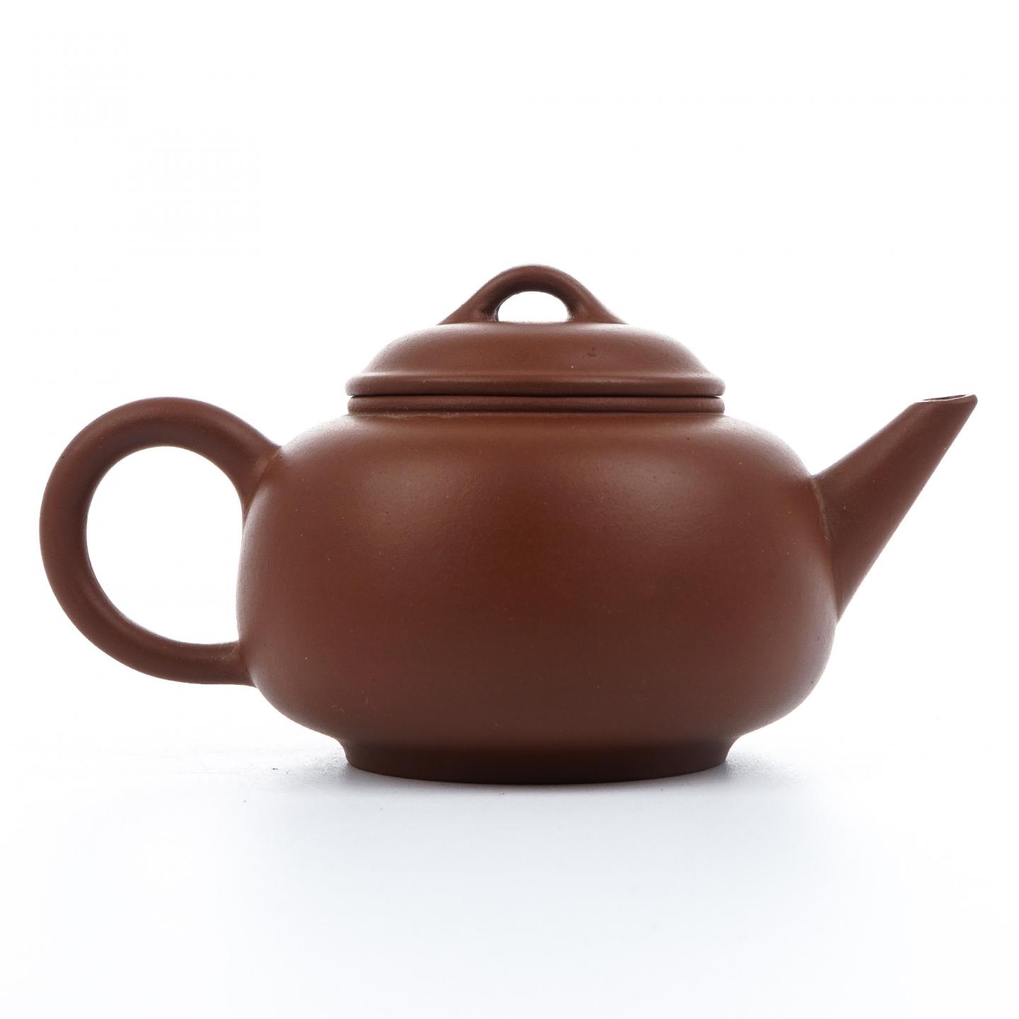 老一厂壶 石蹬壶 紫砂壶 约80年代 约170cc 约高65mm