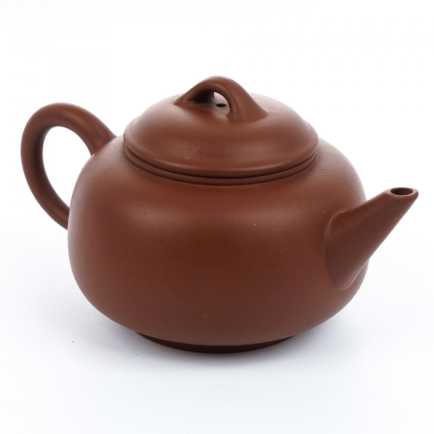 老一厂壶 石蹬壶 紫砂壶 约80年代 约170cc 约高65mm