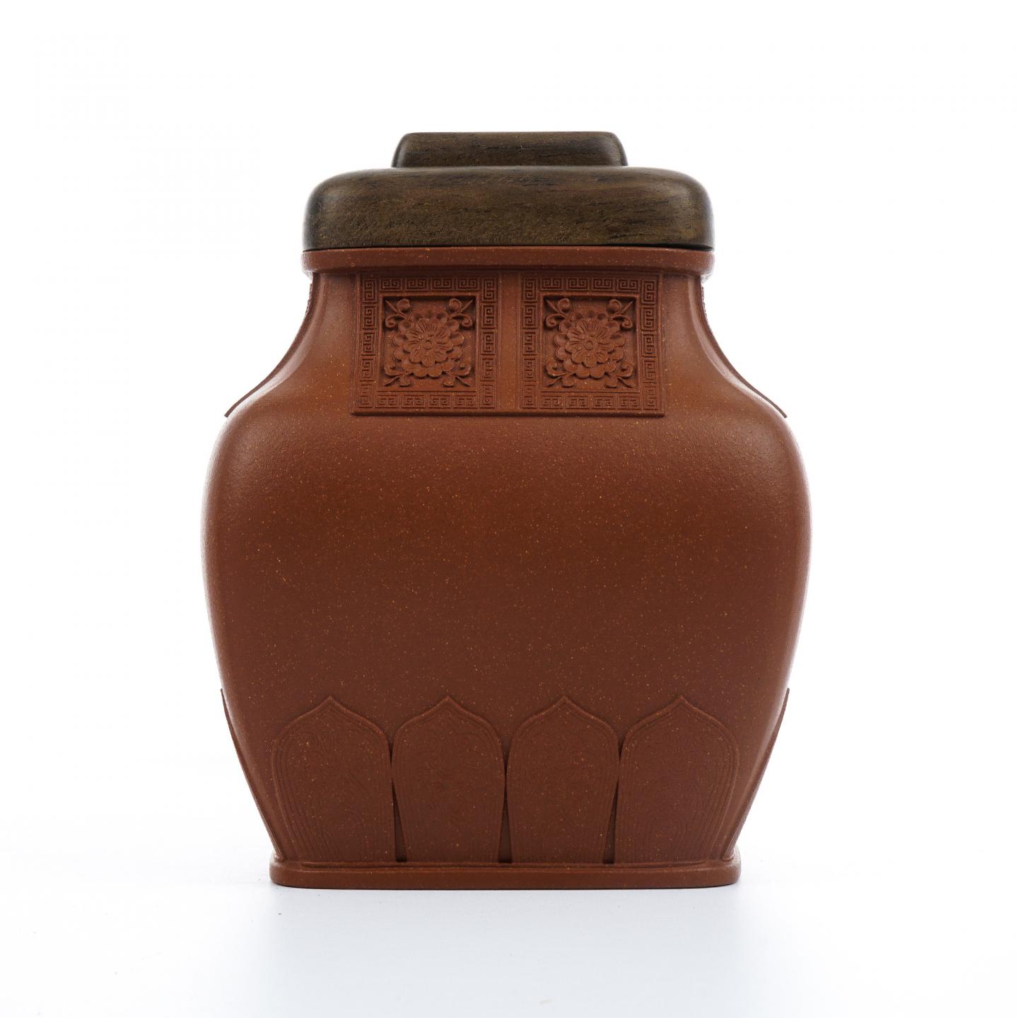 毛军慧（九瀚） 宫廷贴花茶叶罐 当代 约高188mm