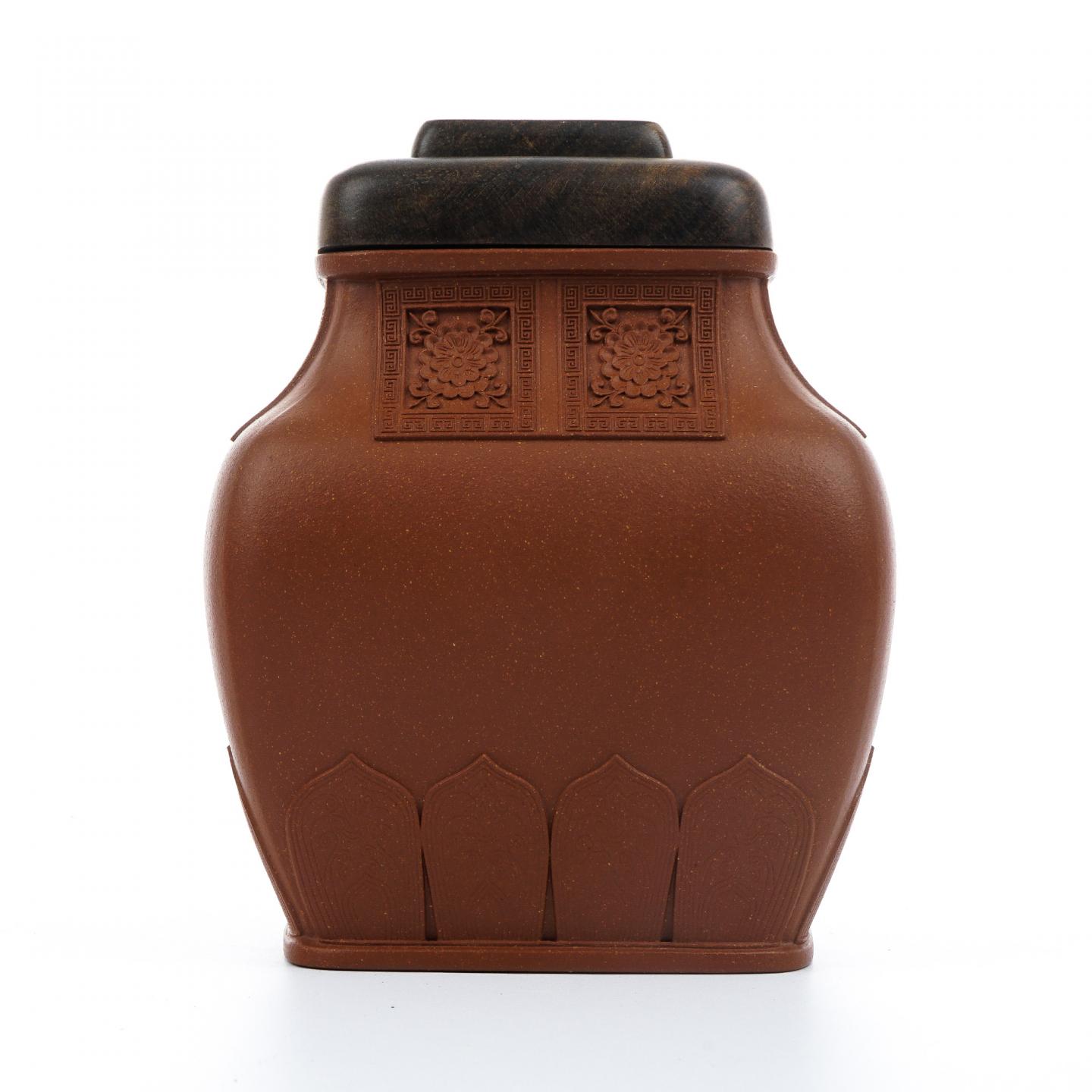 毛军慧（九瀚） 宫廷贴花茶叶罐 当代 约高188mm