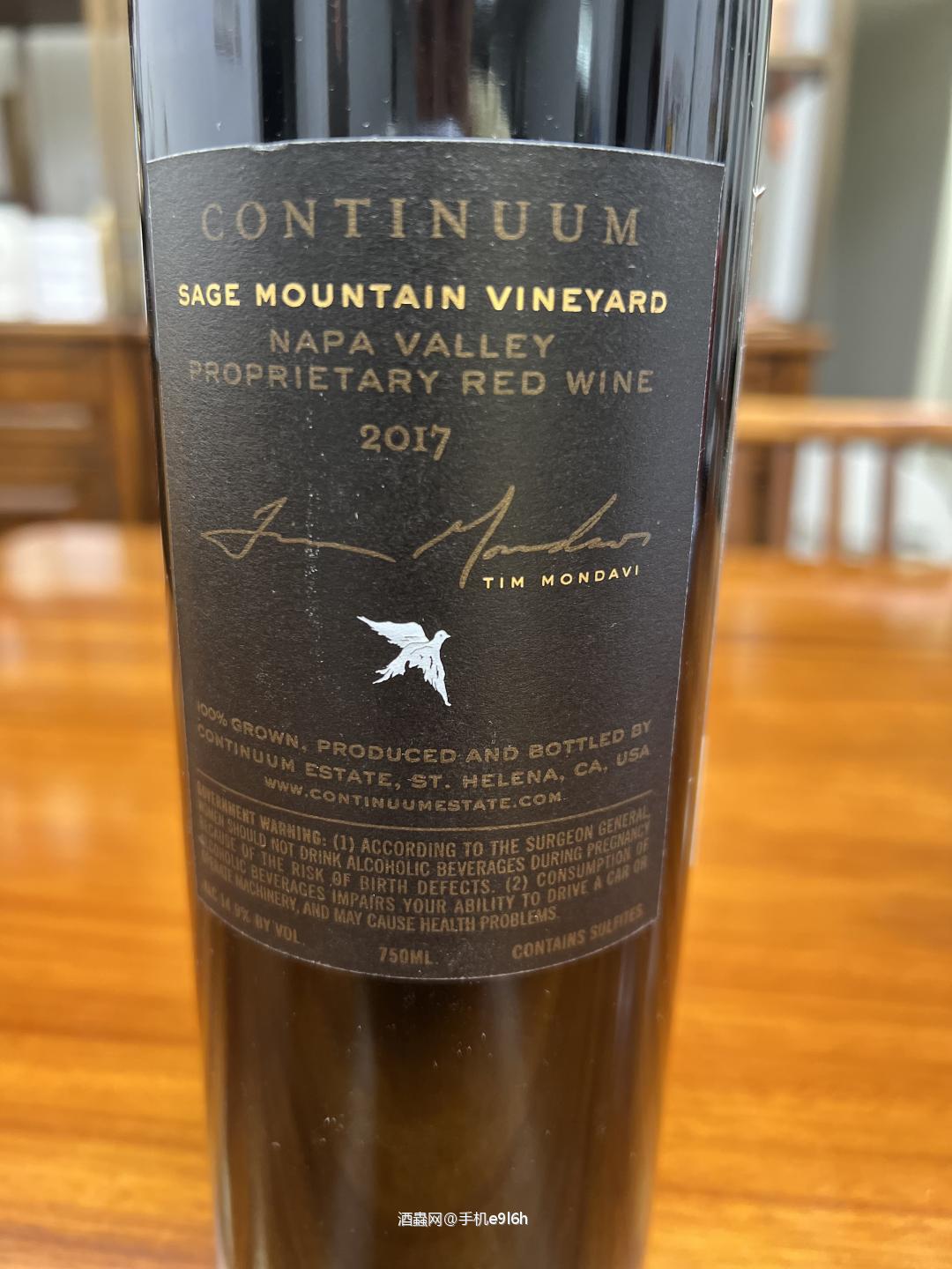 “摇钱树”延续酒庄干红2017美国纳帕山谷
