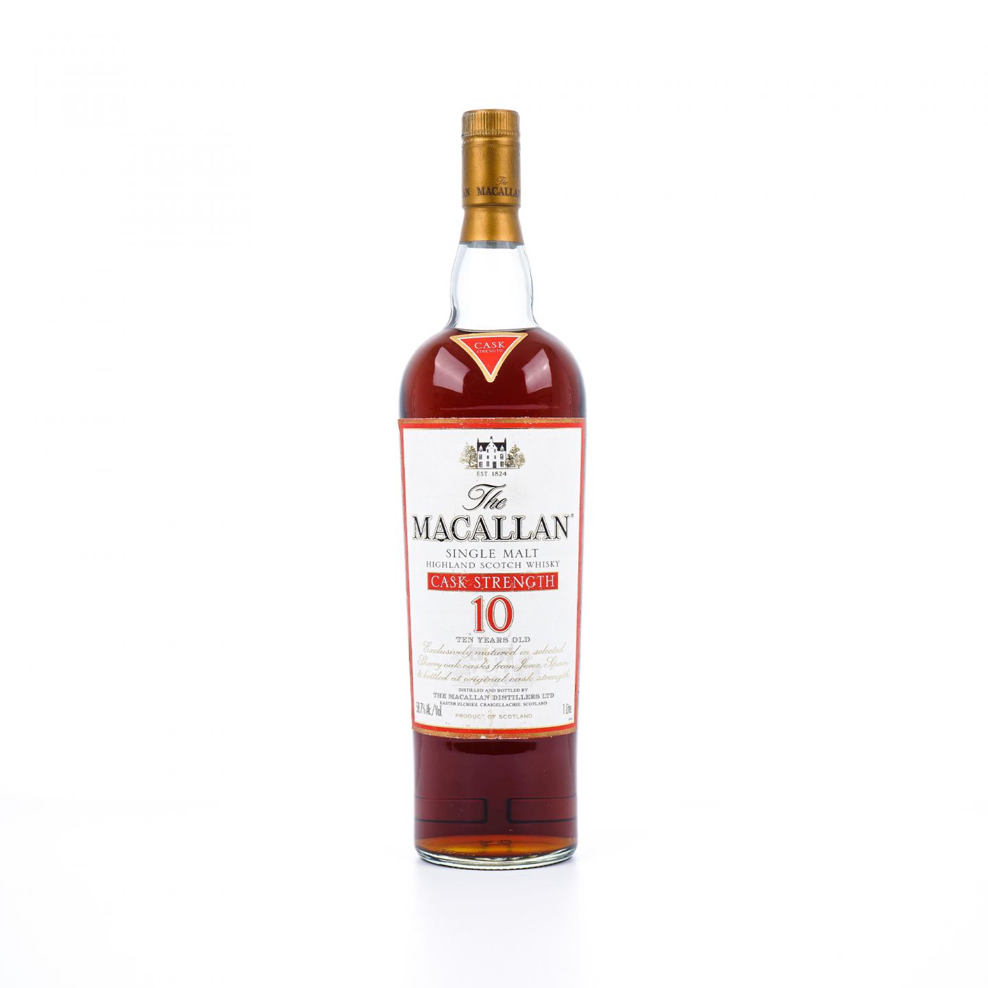 Macallan 麦卡伦 10年 桶强 1升装 58.7%vol.