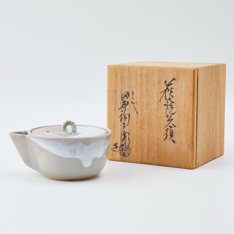 十二代田原陶兵卫｜昭和时期 本手作雪釉萩烧宝瓶