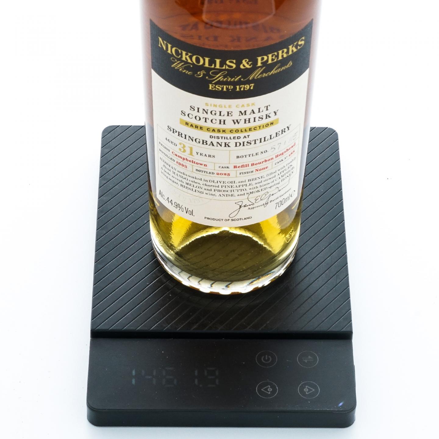 Springbank 云顶 31年 1993-2025 单桶#188