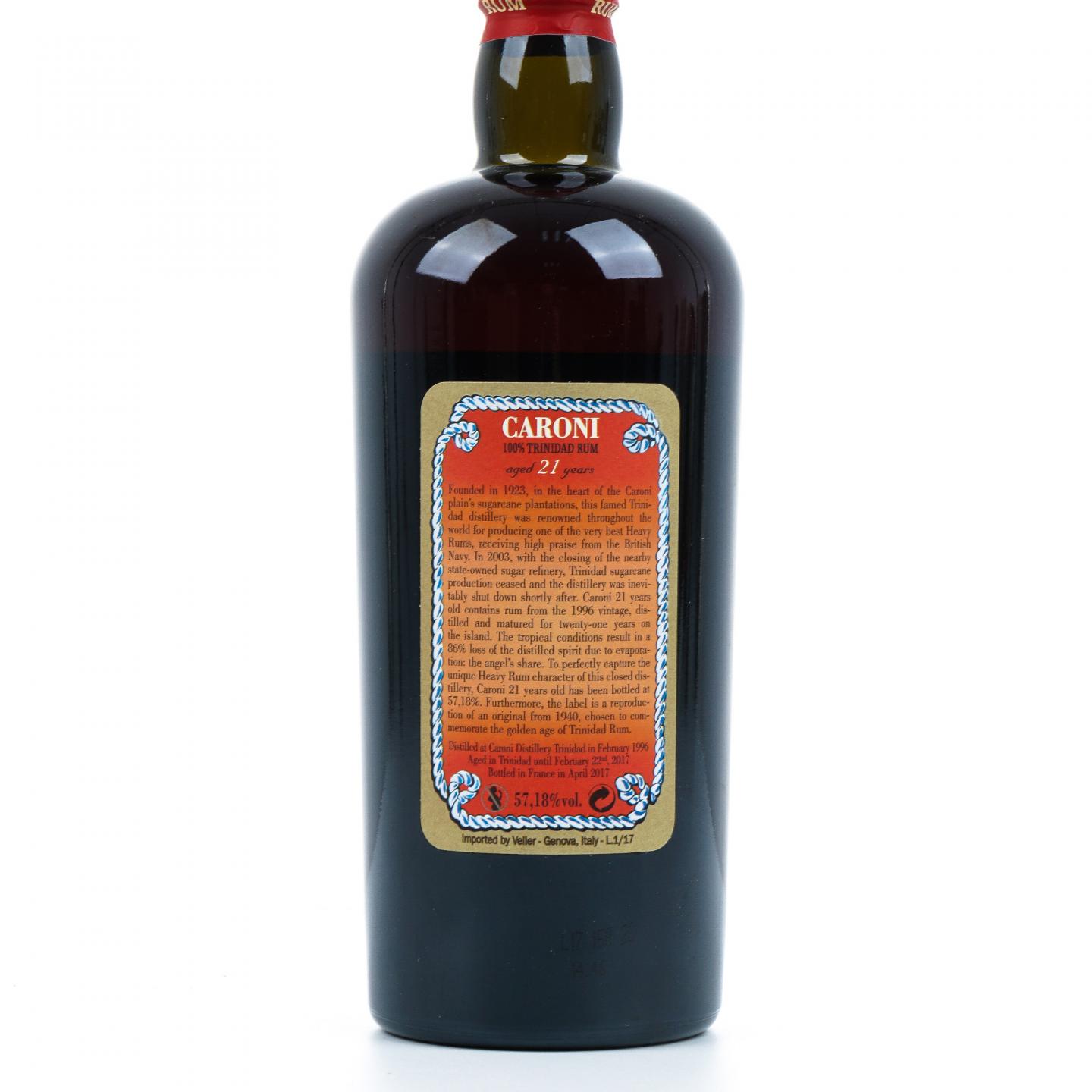 Caroni 21年 1996-2017 Velier 特立尼达朗姆酒