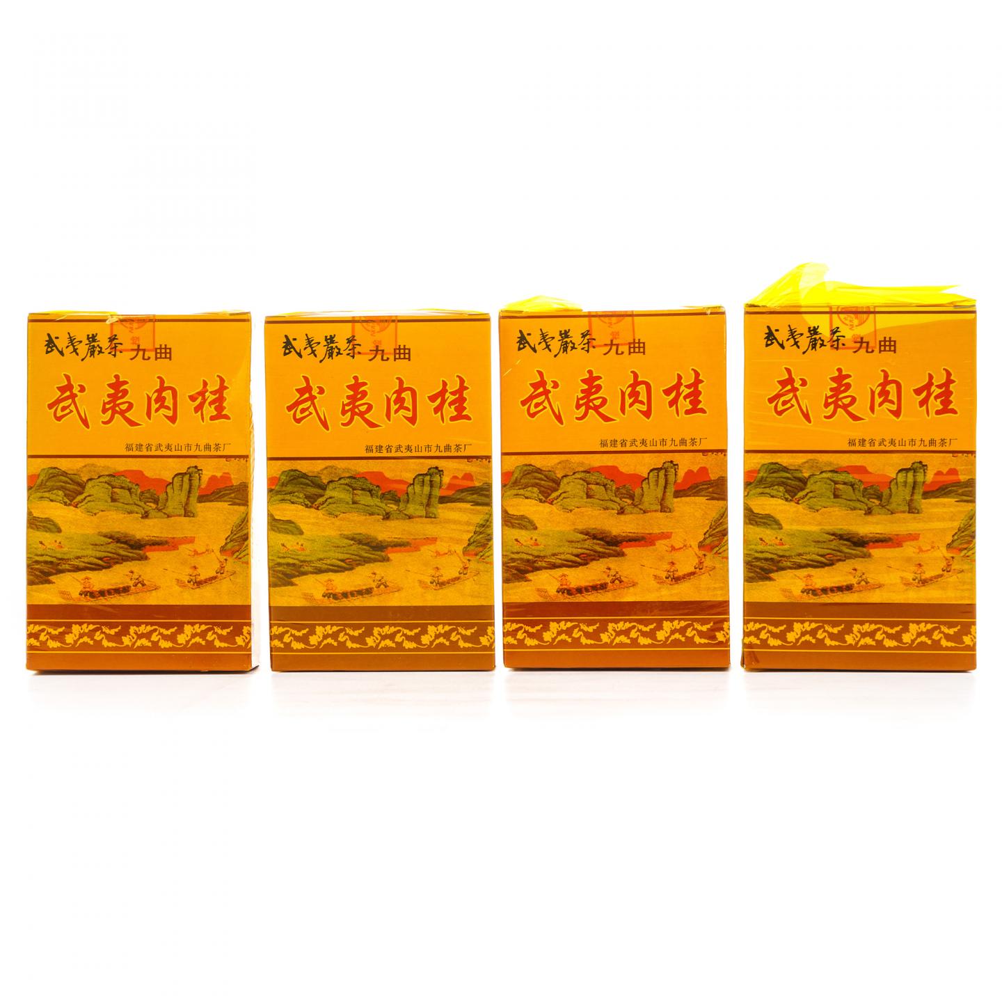 1999年 武夷山市九曲茶厂 正岩精品肉桂 4盒组*50克