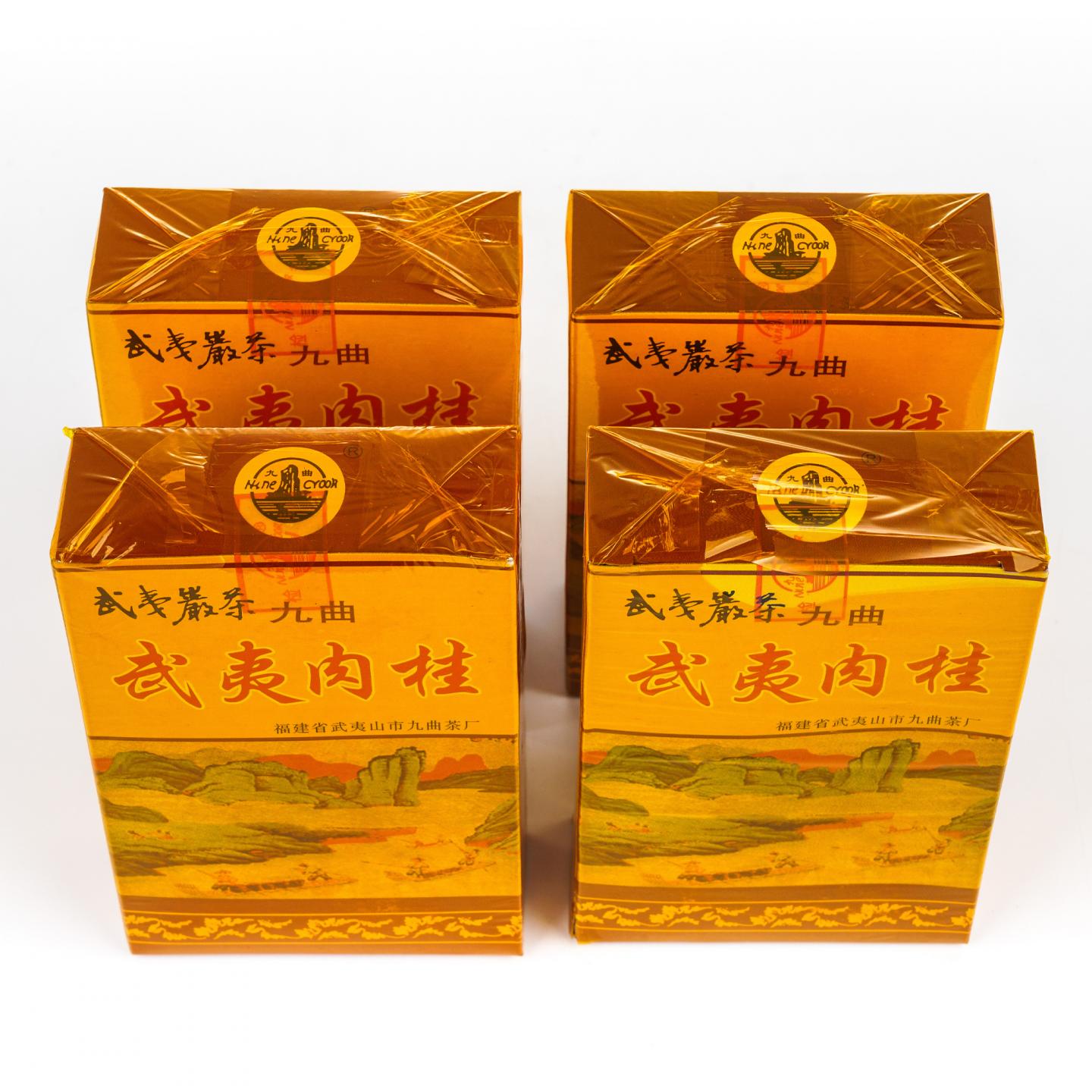 1999年 武夷山市九曲茶厂 正岩精品肉桂 4盒组*50克