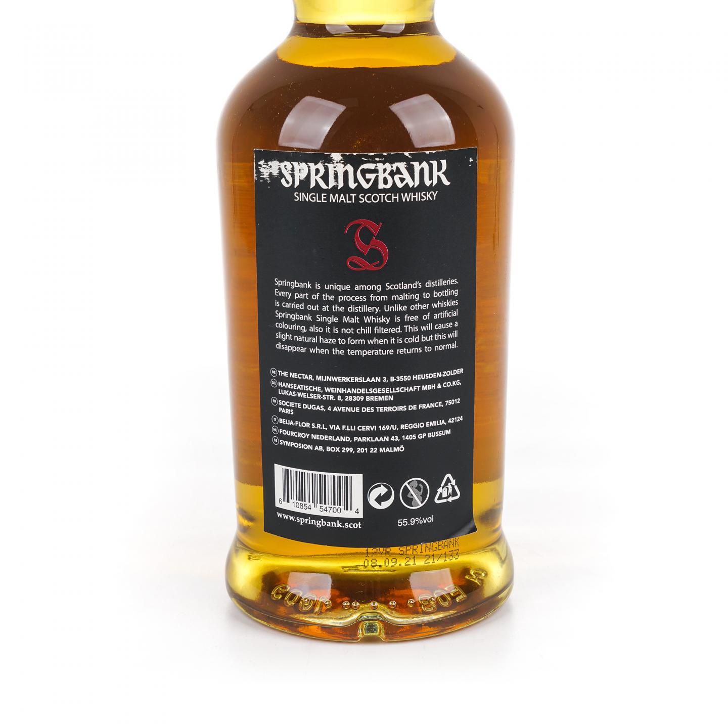 Springbank 云顶 12年 2021 桶强 欧版 55.9%Vol.