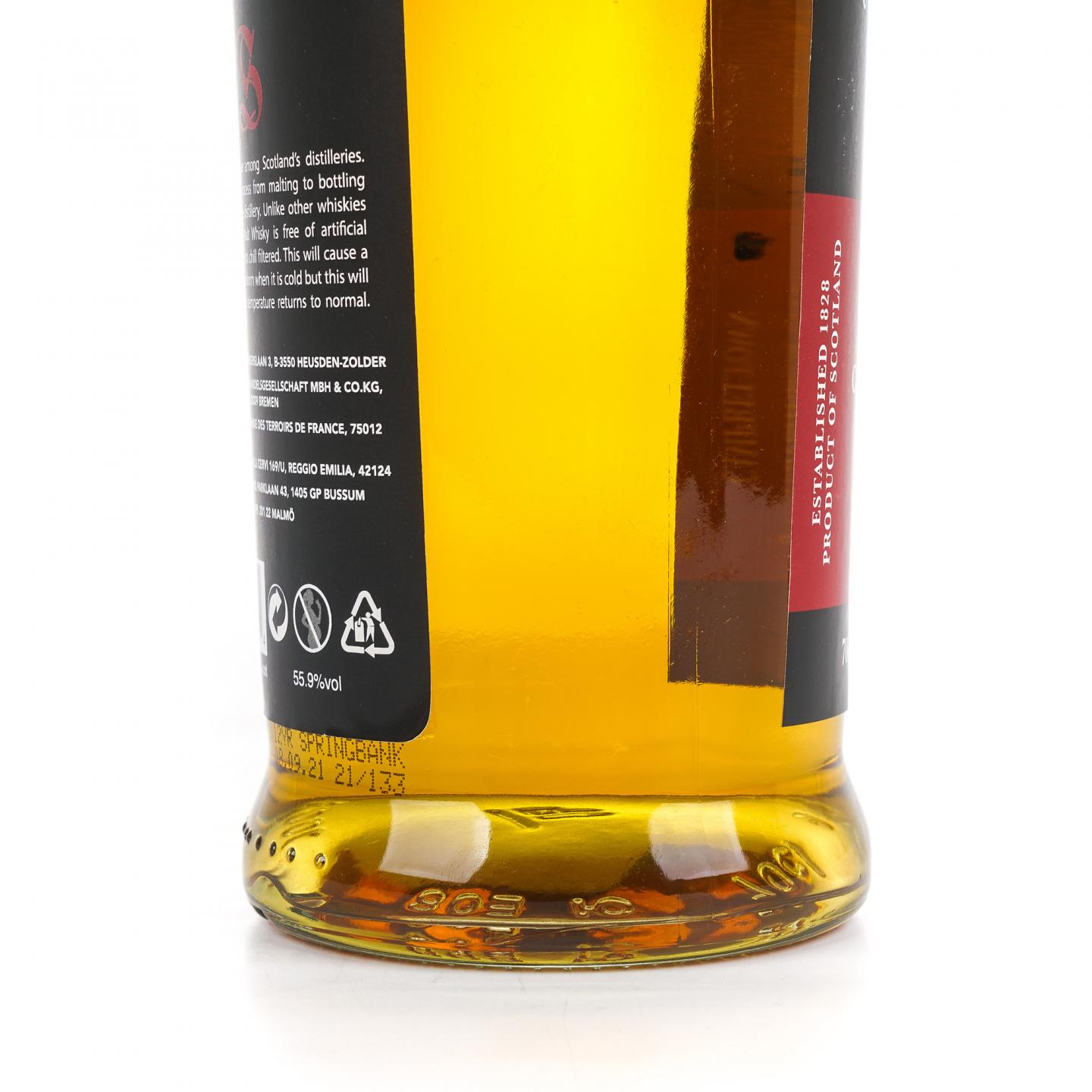 Springbank 云顶 12年 2021 桶强 欧版 55.9%Vol.