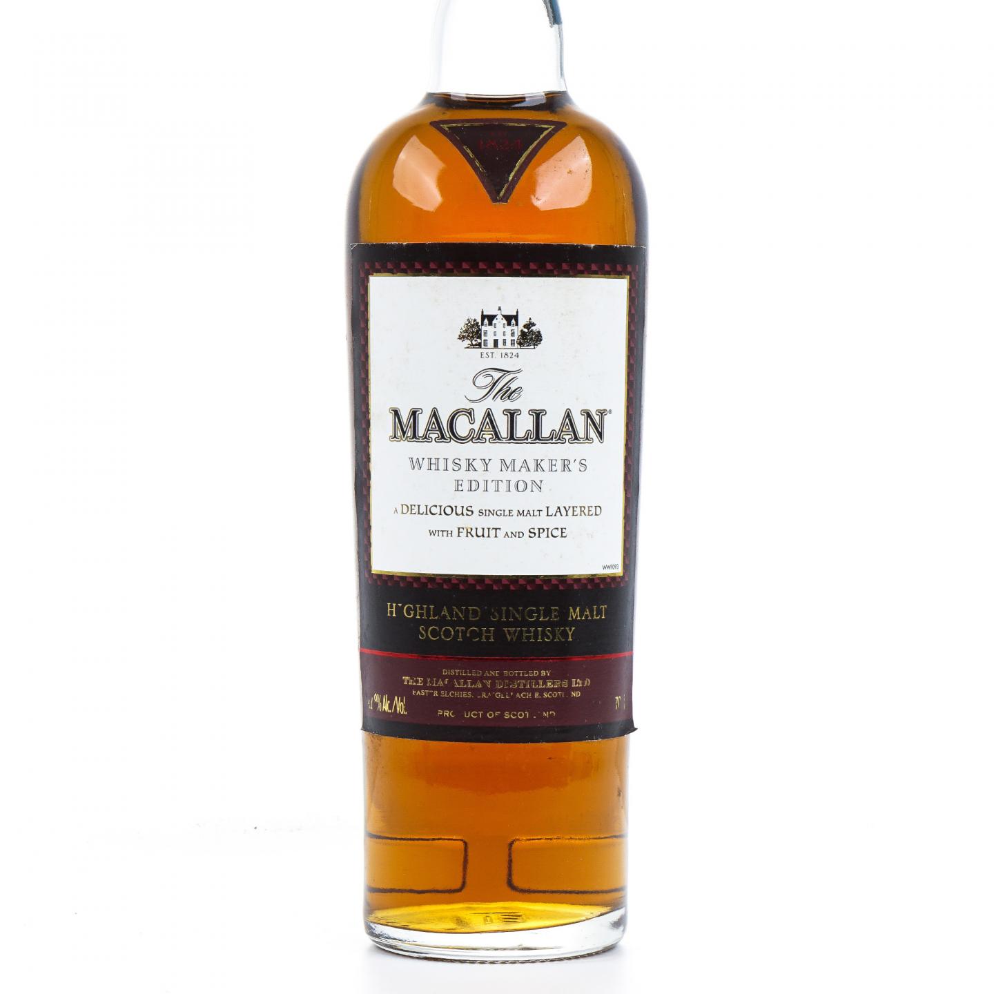 Macallan 麦卡伦 1824系列 Whisky Maker's Edition