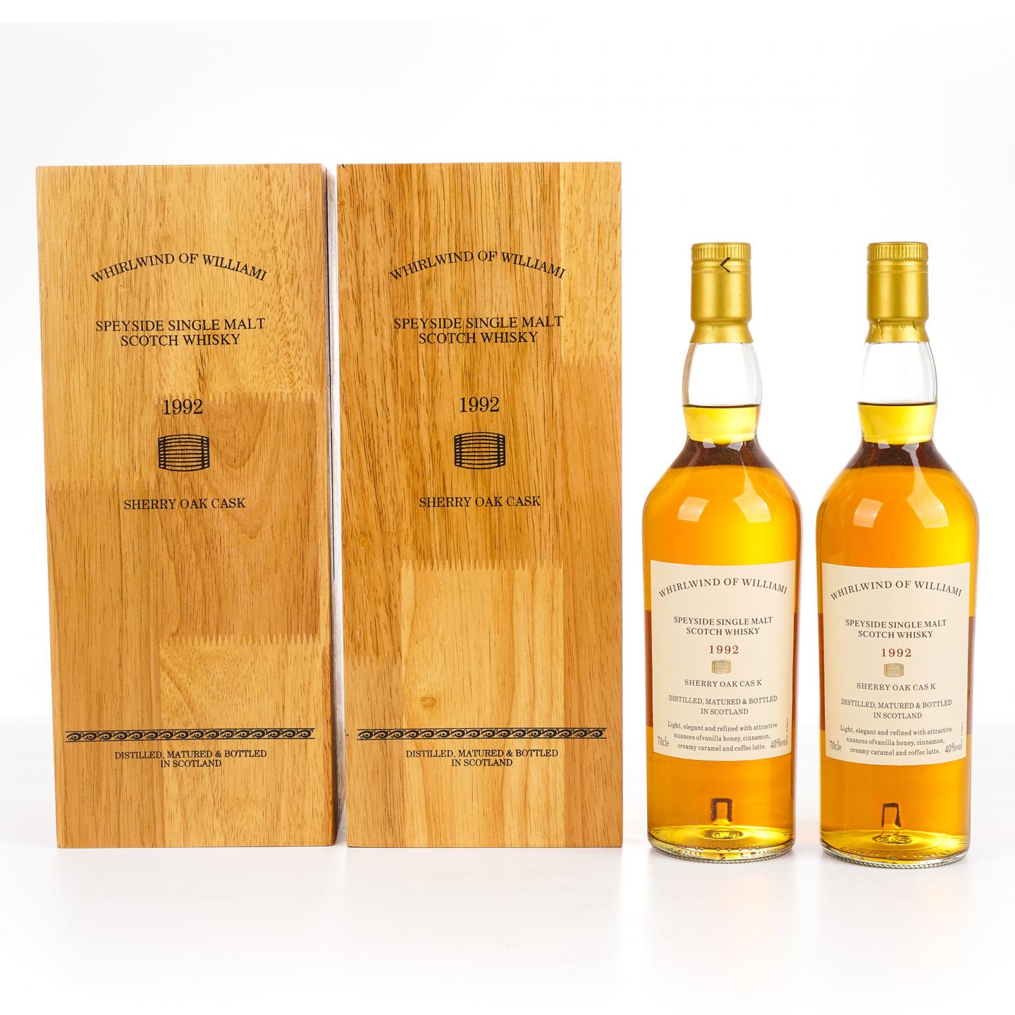 秘密斯佩塞 1992 Whirlwind of Williami 雪莉桶 单麦 2支组