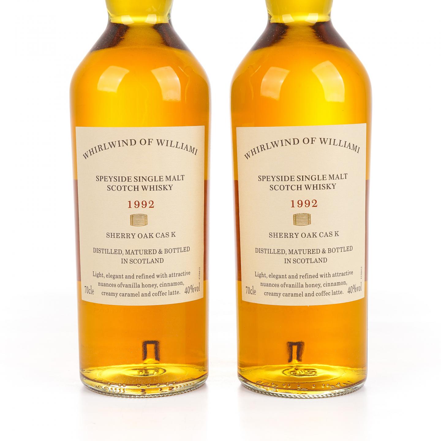 秘密斯佩塞 1992 Whirlwind of Williami 雪莉桶 单麦 2支组