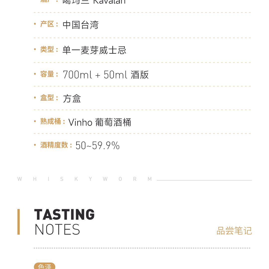 【贺岁新礼】Kavalan 噶玛兰 马年新春礼盒 经典独奏Vinho葡萄酒桶 威士忌原酒
