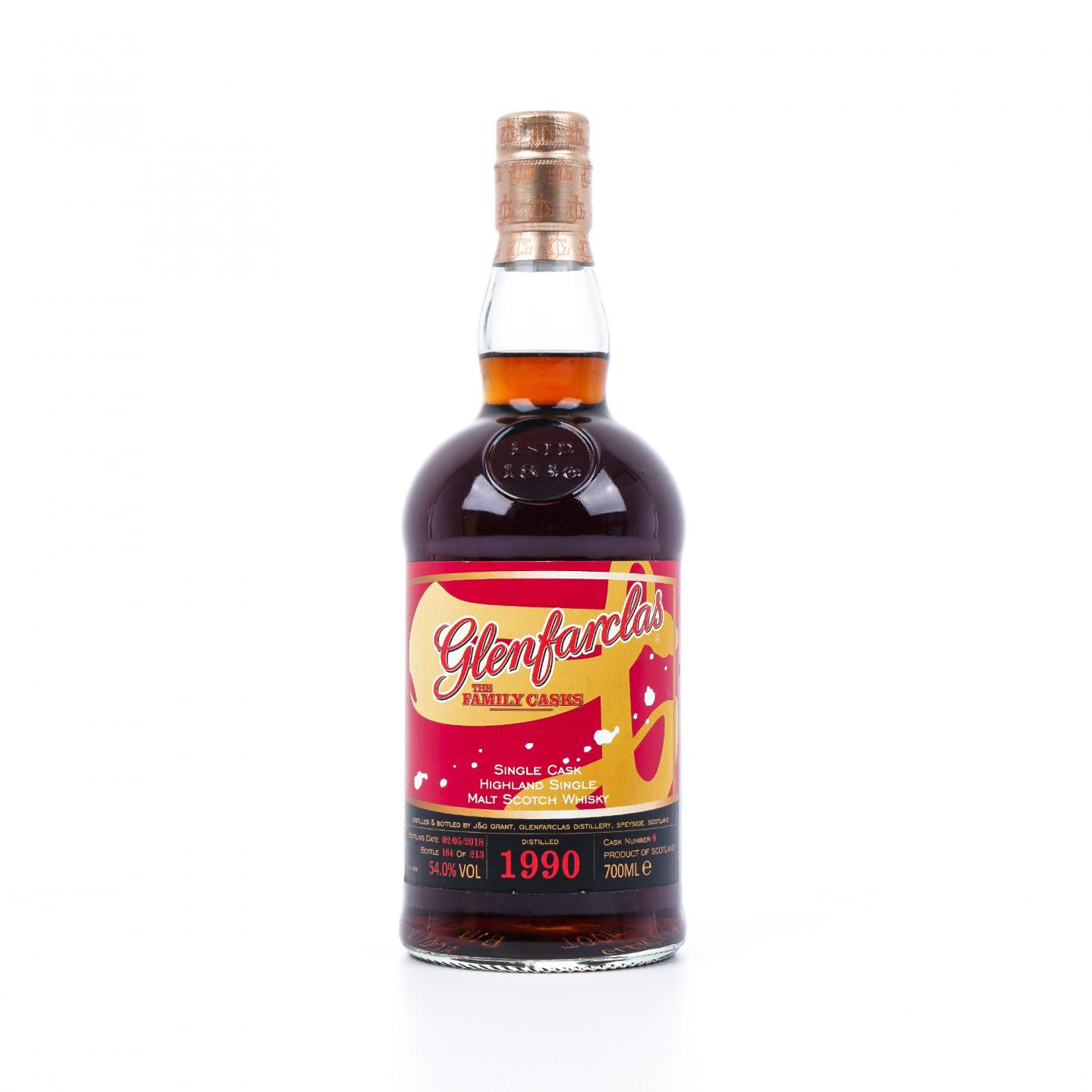 Glenfarclas 格兰花格 1990-2018 家族桶#8 非原盒