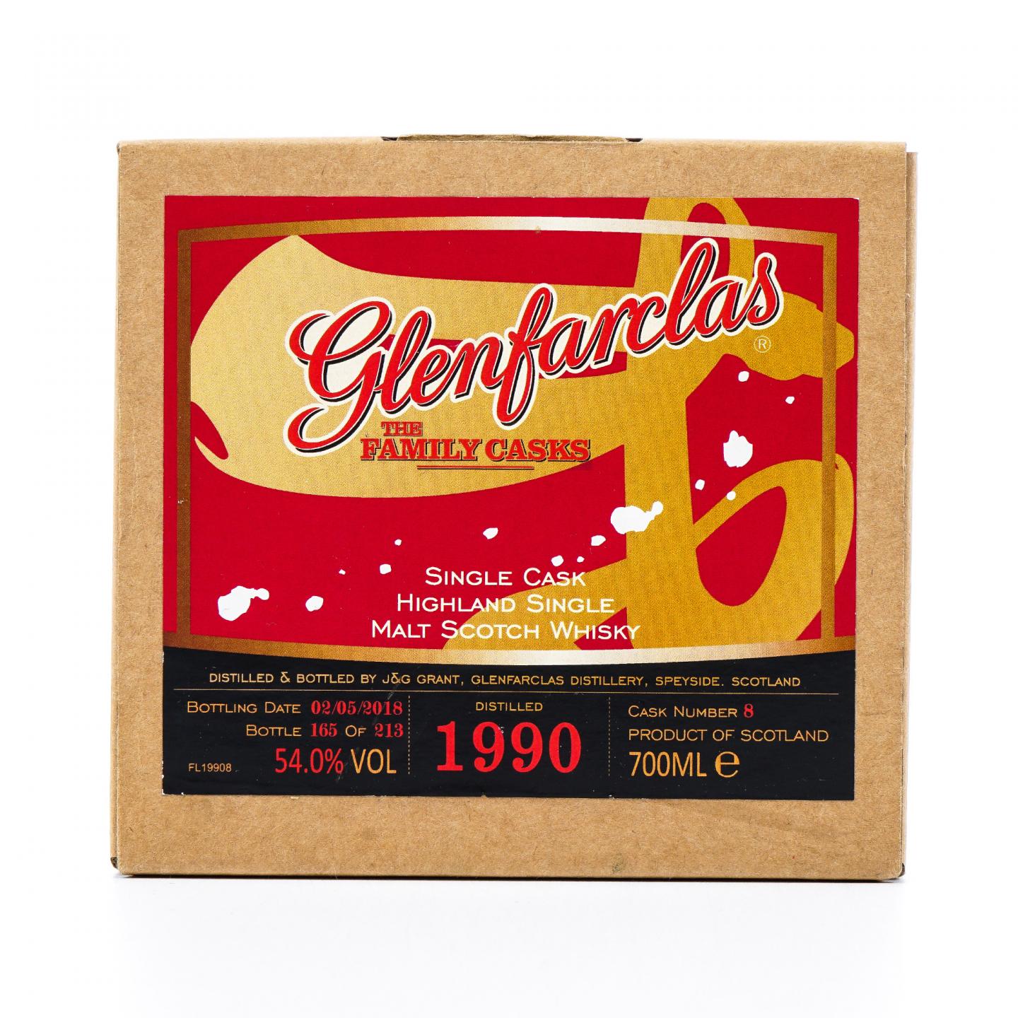 Glenfarclas 格兰花格 1990-2018 家族桶#8 非原盒