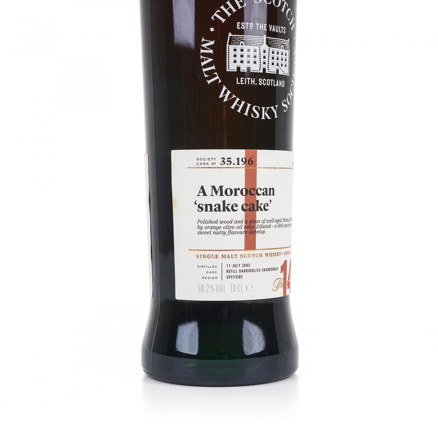 SMWS 35.196 格兰莫雷 14年 2003 霞多丽酒桶