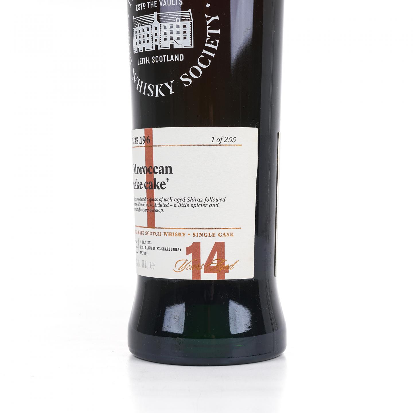 SMWS 35.196 格兰莫雷 14年 2003 霞多丽酒桶