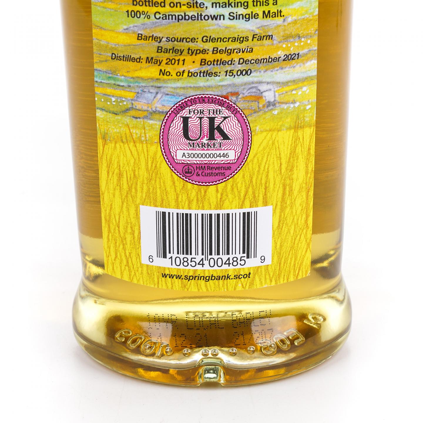 Springbank 云顶 10年 2021 本地大麦 700ml