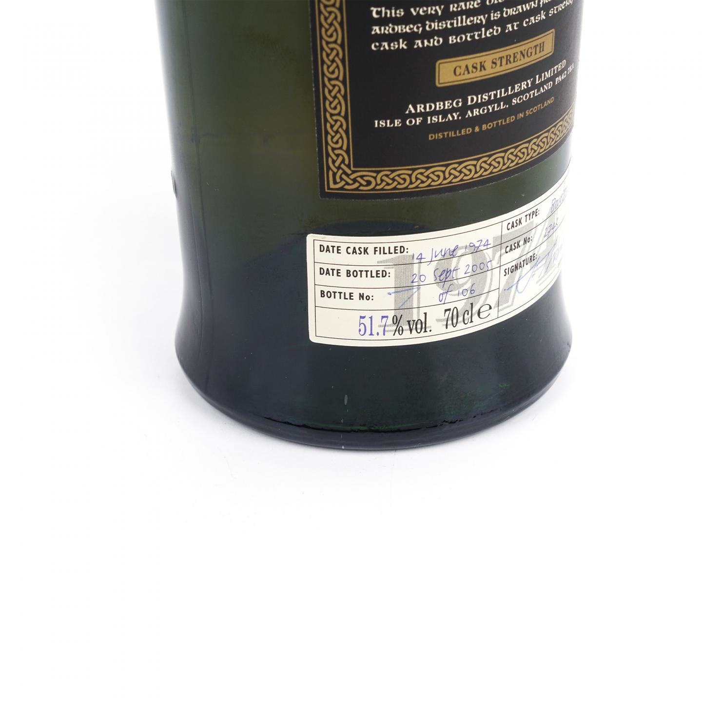 Ardbeg 阿贝 1974-2005 波本单桶#2743 桶强