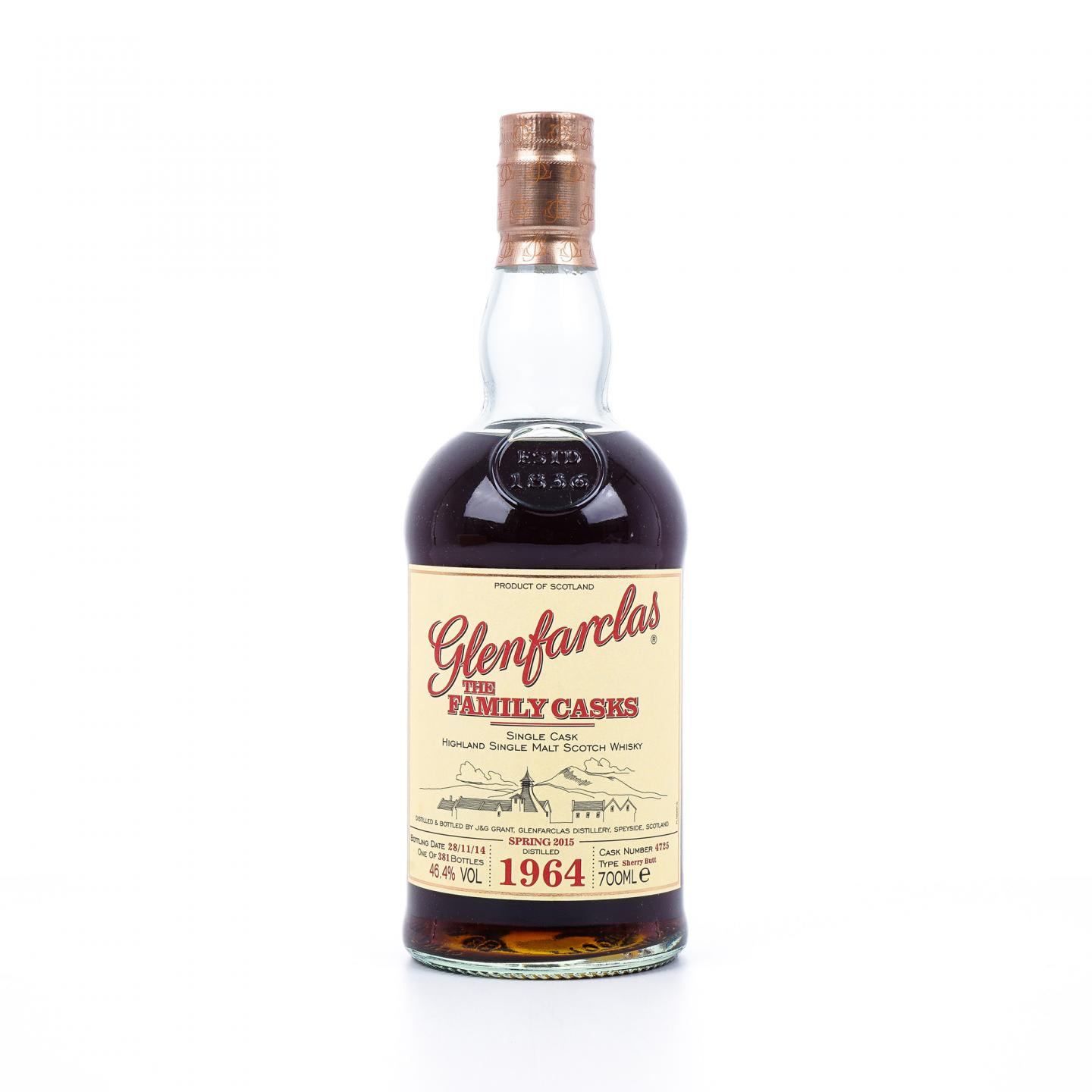 Glenfarclas 格兰花格 1964-2014 家族桶 雪莉桶#4725