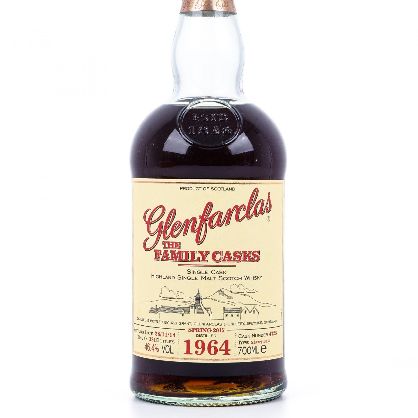 Glenfarclas 格兰花格 1964-2014 家族桶 雪莉桶#4725