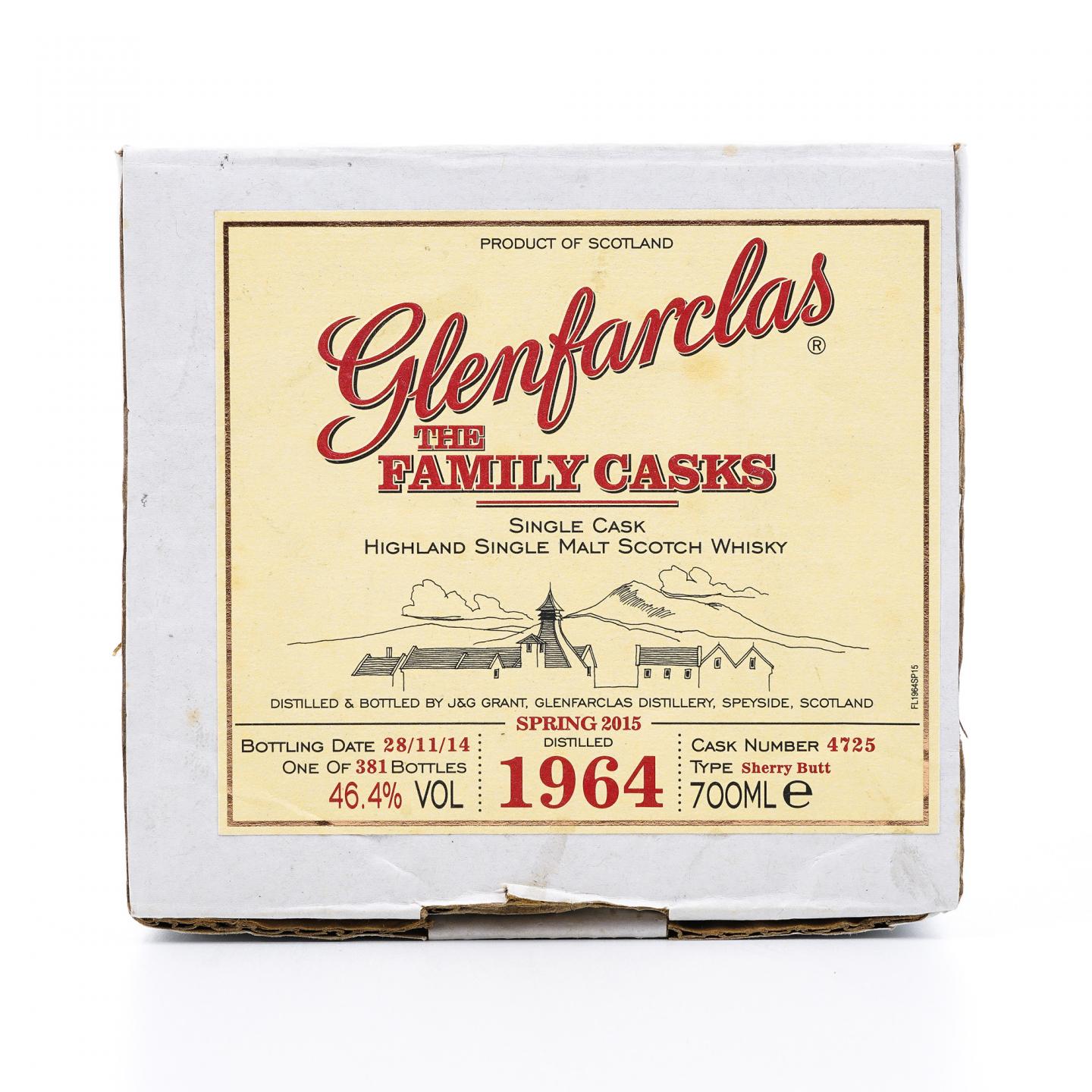 Glenfarclas 格兰花格 1964-2014 家族桶 雪莉桶#4725