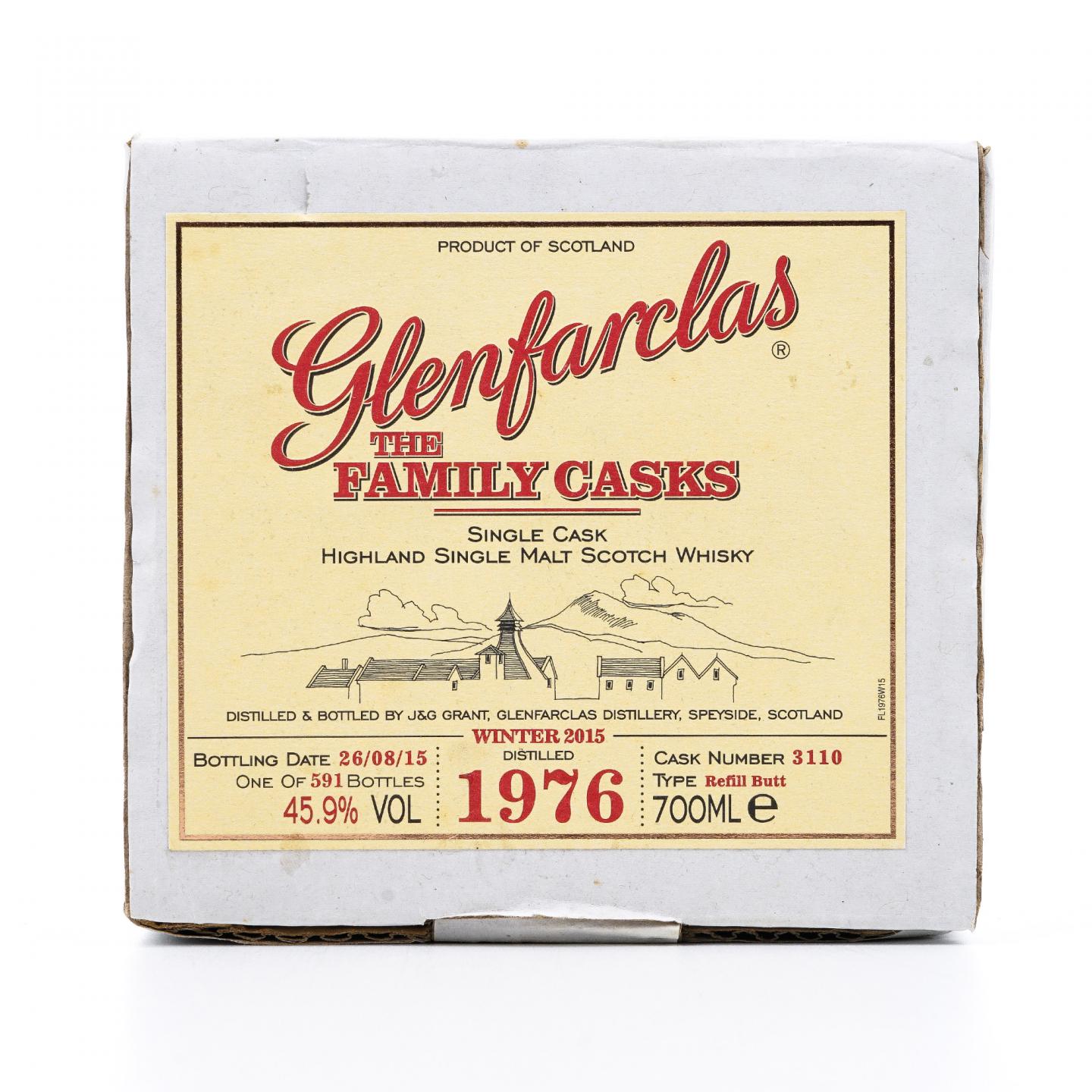 Glenfarclas 格兰花格 1976-2015 家族桶#3110