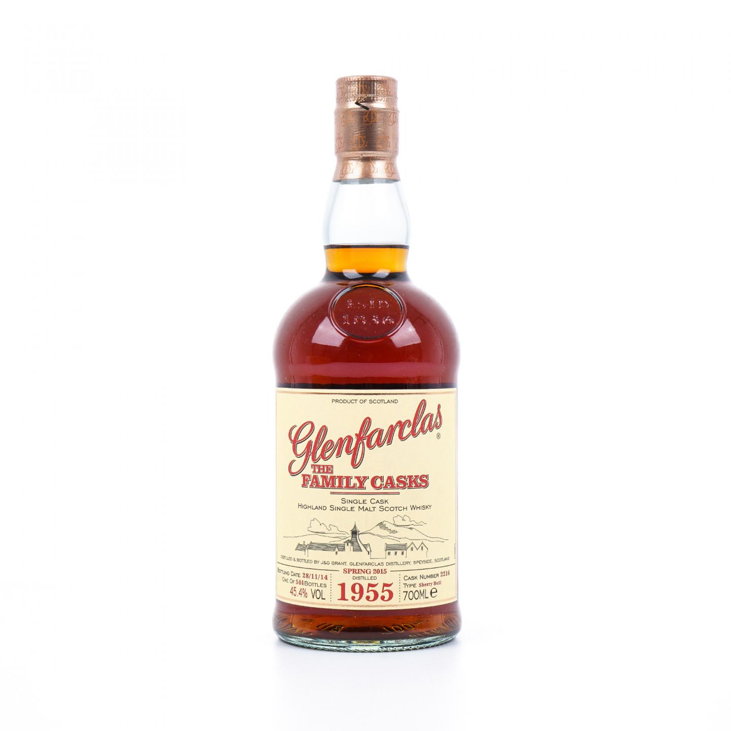 Glenfarclas 格兰花格 1955-2014 家族桶 雪莉单桶#2216