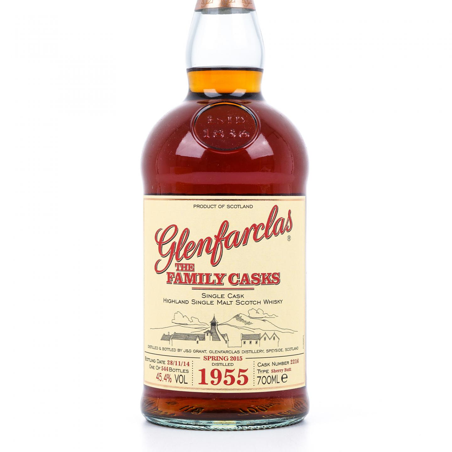 Glenfarclas 格兰花格 1955-2014 家族桶 雪莉单桶#2216