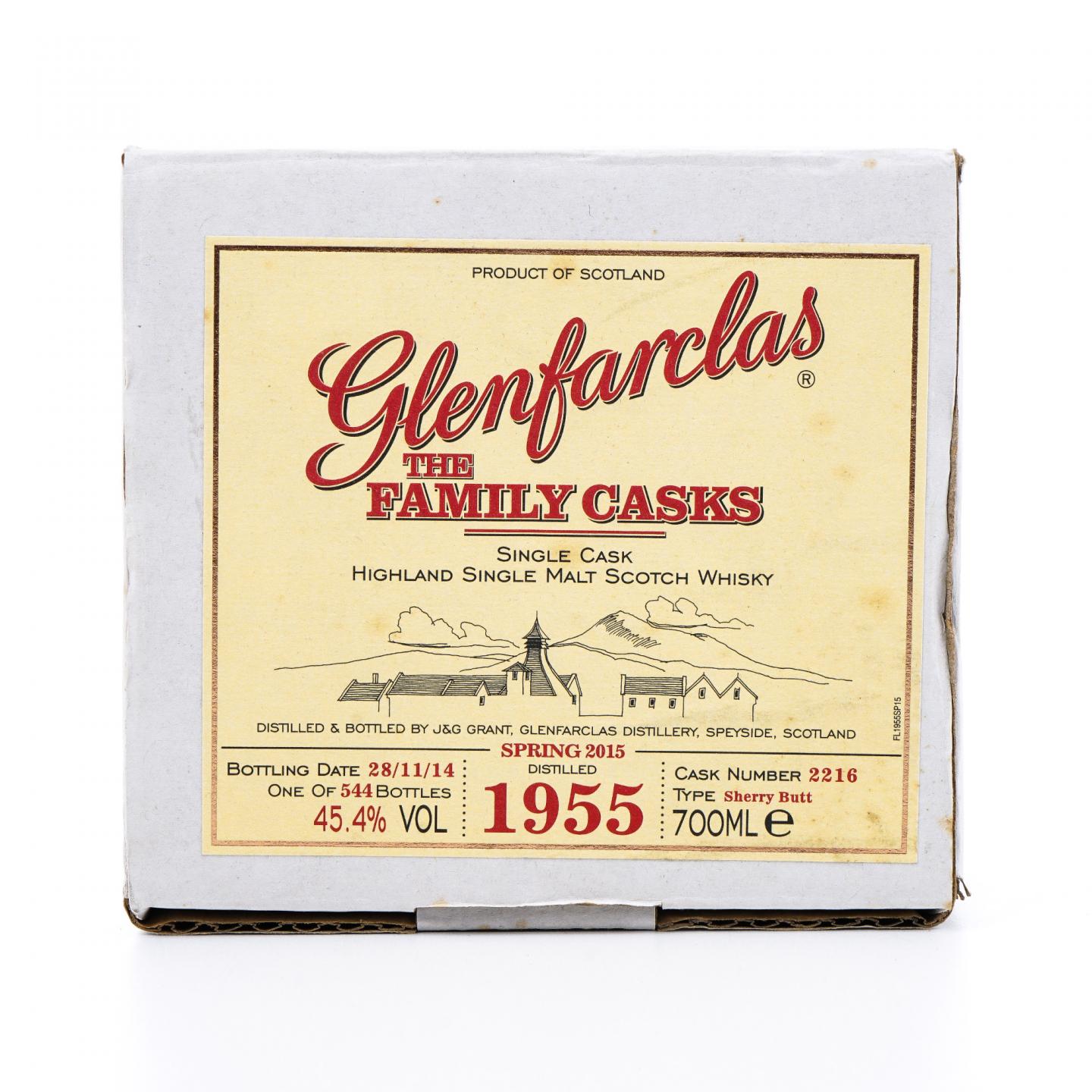 Glenfarclas 格兰花格 1955-2014 家族桶 雪莉单桶#2216