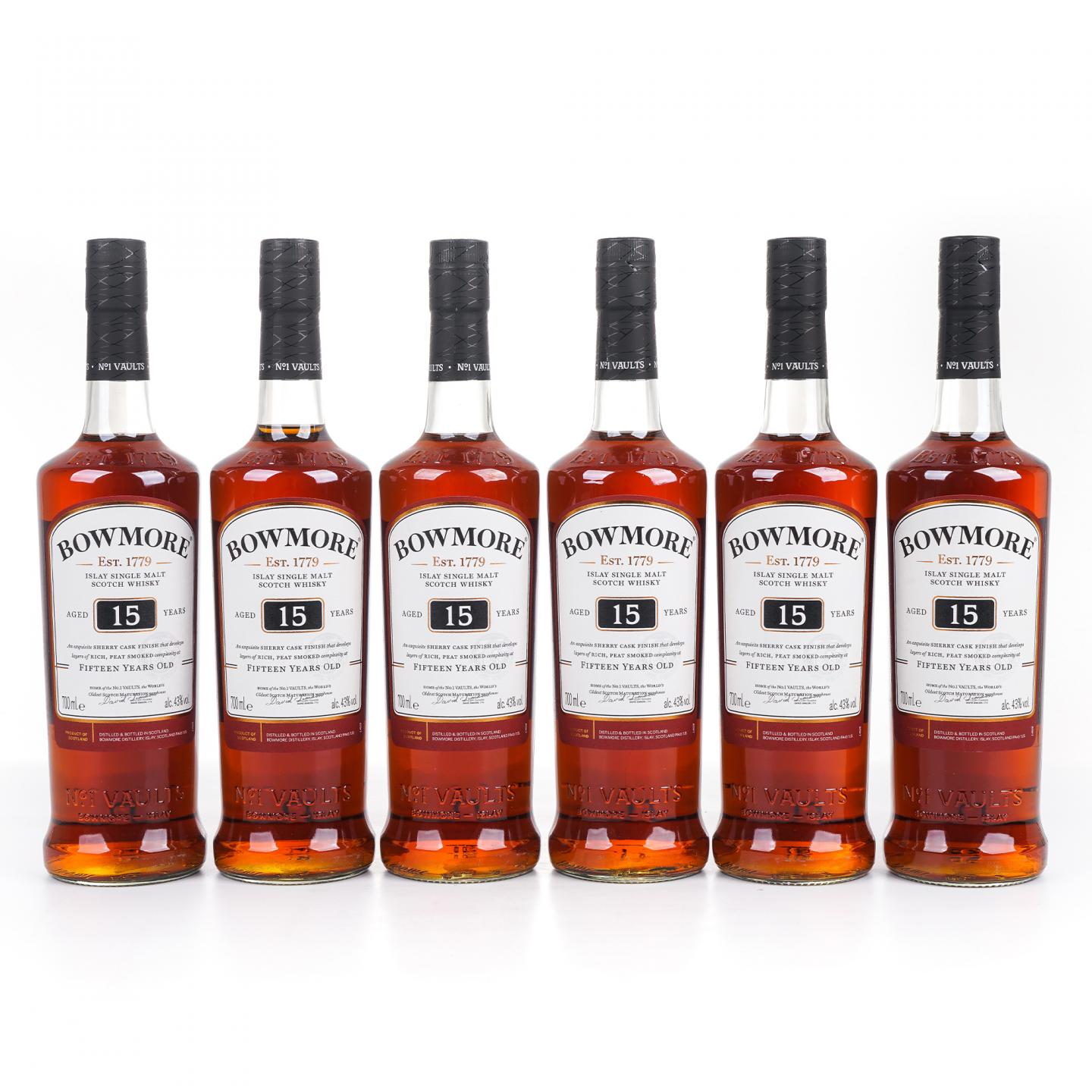 Bowmore 波摩 15年 雪莉桶后熟 6瓶组