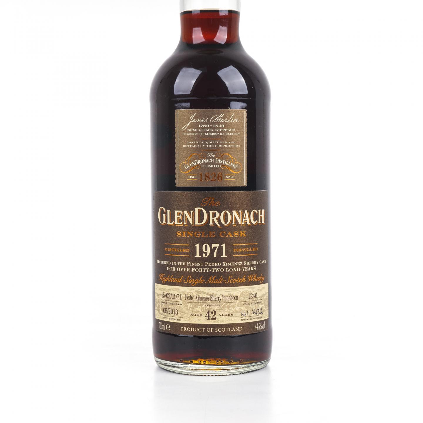 Glendronach 格兰多纳 42年 1971-2013 雪莉单桶#1246