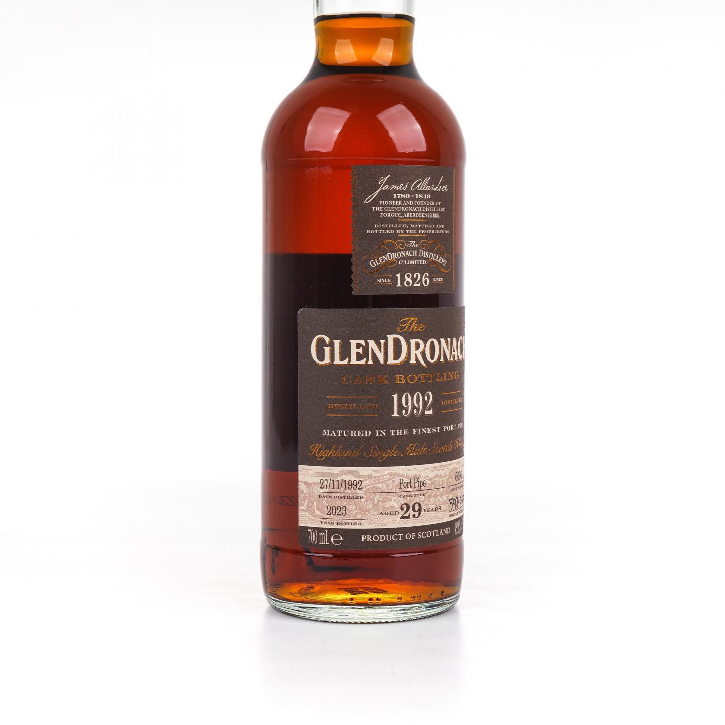 Glendronach 格兰多纳 29年 1992-2023 单桶#6096 行货 非原盒