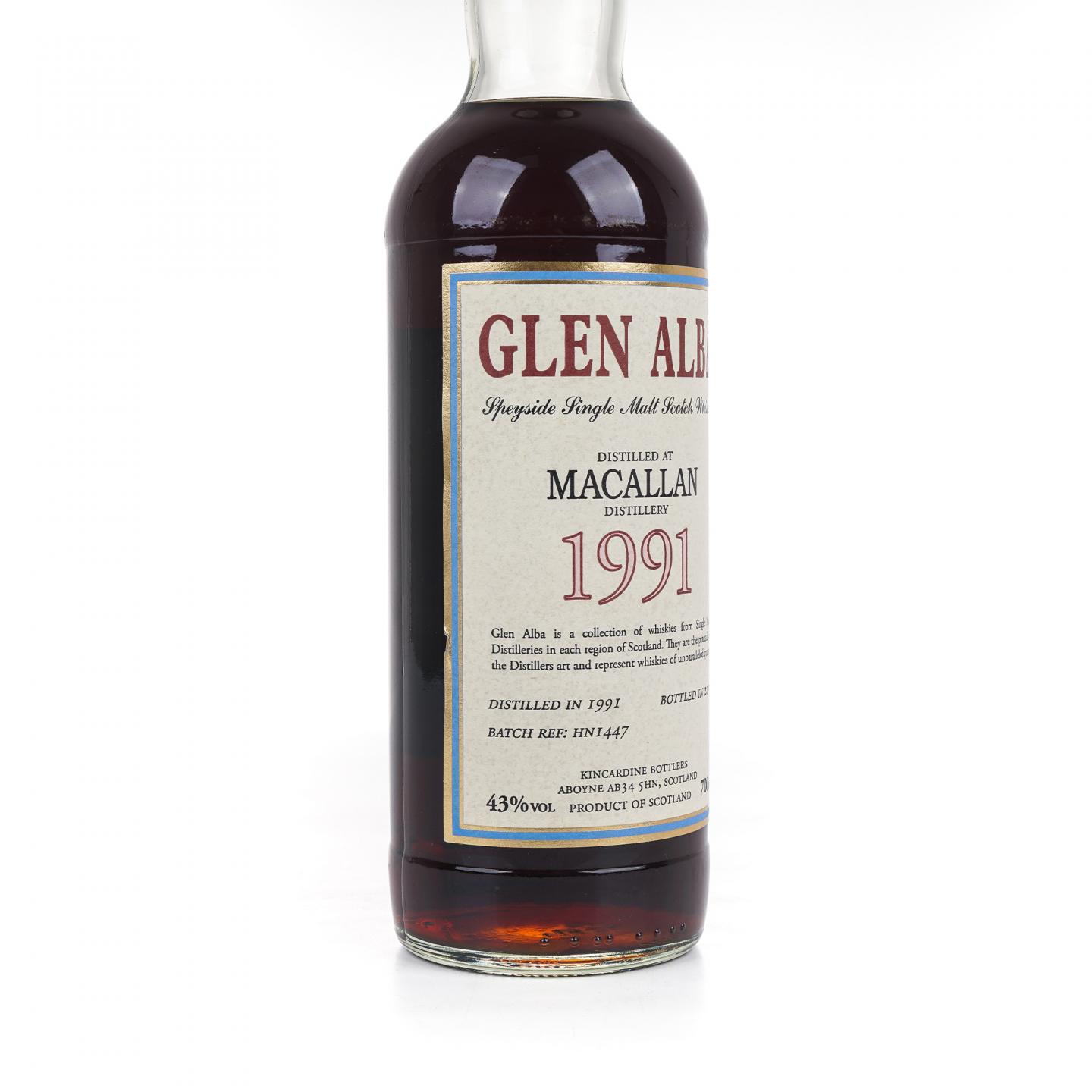Macallan 麦卡伦 1991-2010 Glen Alba #HN1447