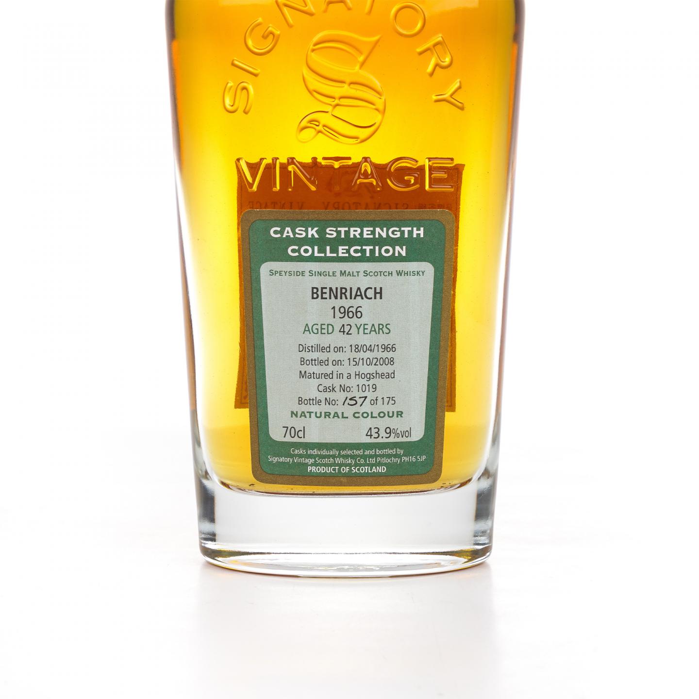 BenRiach 本利亚克 42年 1966-2008 SV 桶强