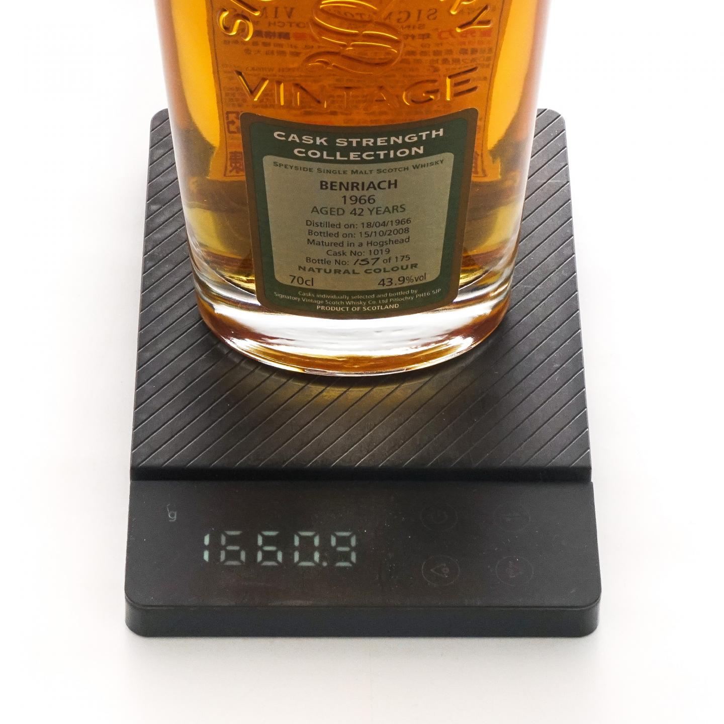 BenRiach 本利亚克 42年 1966-2008 SV 桶强