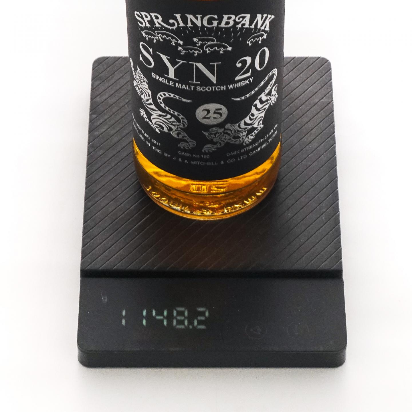 Springbank 云顶 25年 1992-2017 桶强