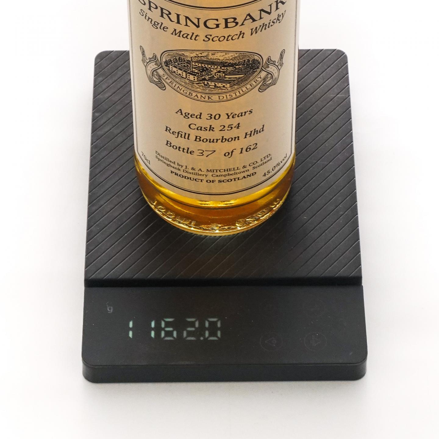 Springbank 云顶 30年 私人桶#254