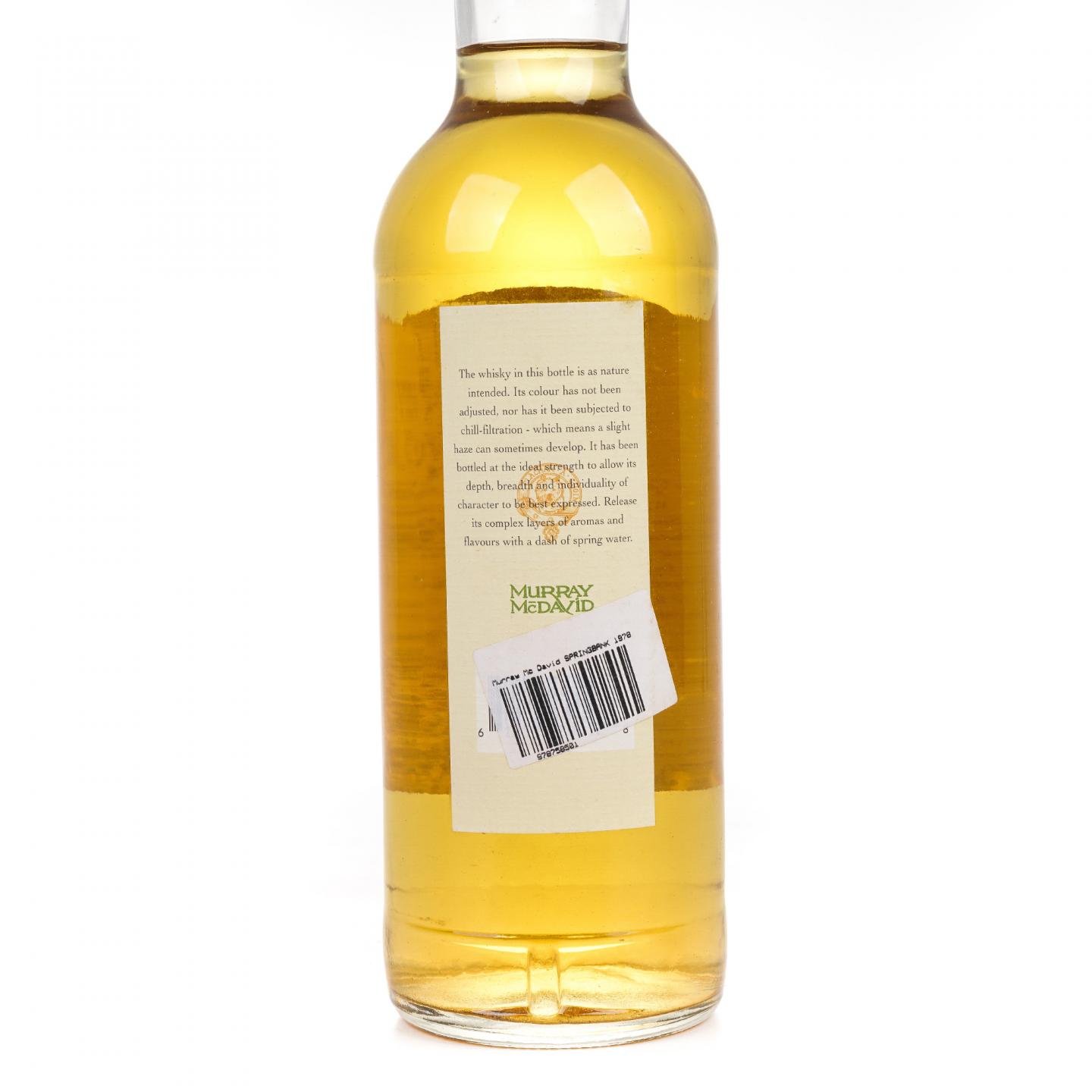 Springbank 云顶 19年 1978-1997 MM 波本桶