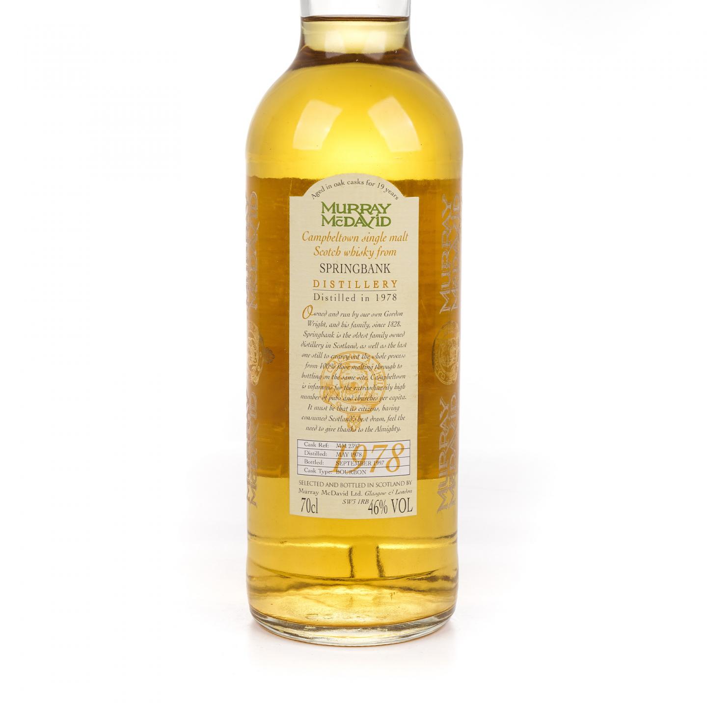 Springbank 云顶 19年 1978-1997 MM 波本桶