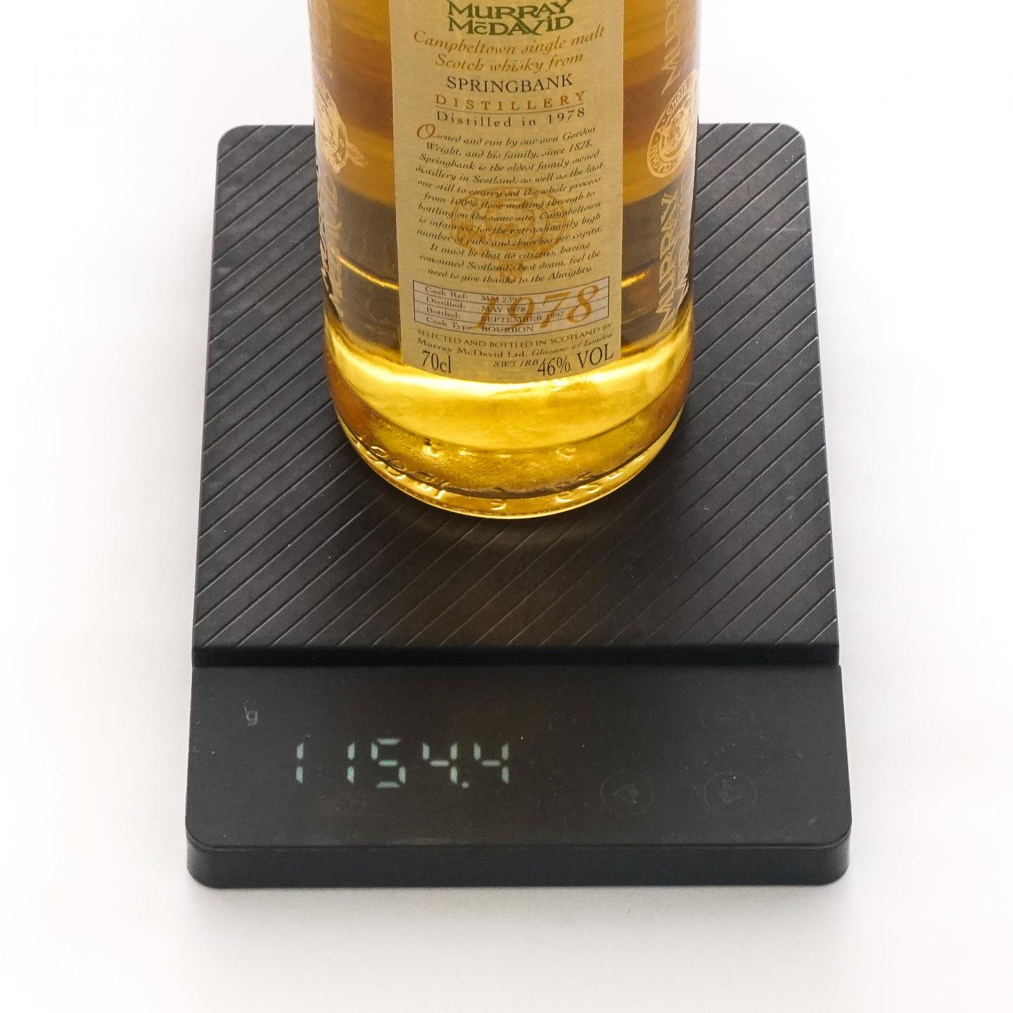 Springbank 云顶 19年 1978-1997 MM 波本桶