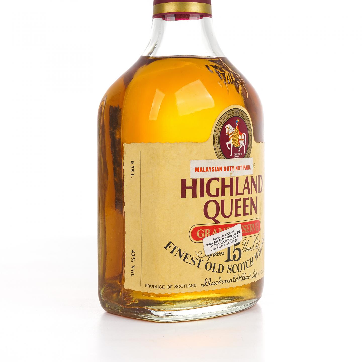 Highland Queen 高地女王 15年 Grand Reserve 750ml