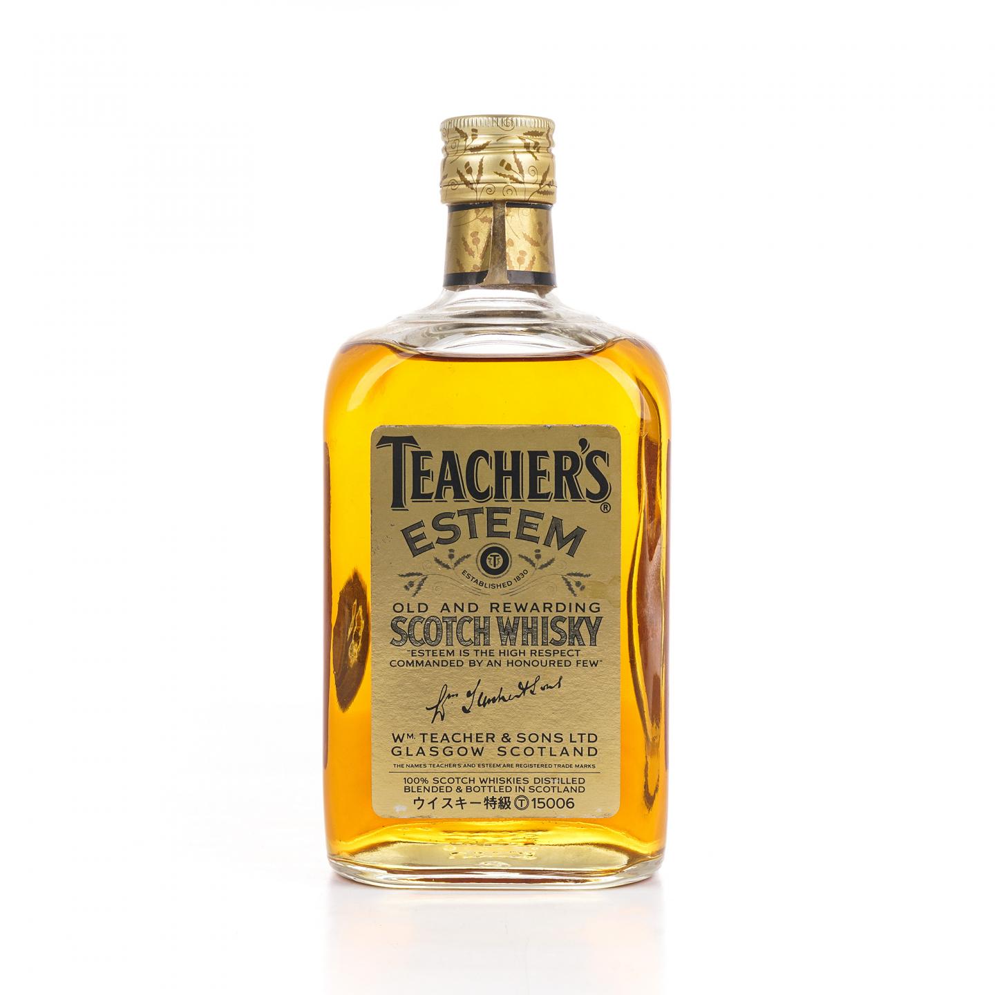 Teacher's Esteem 苏格兰调和威士忌 日本市场 750ml